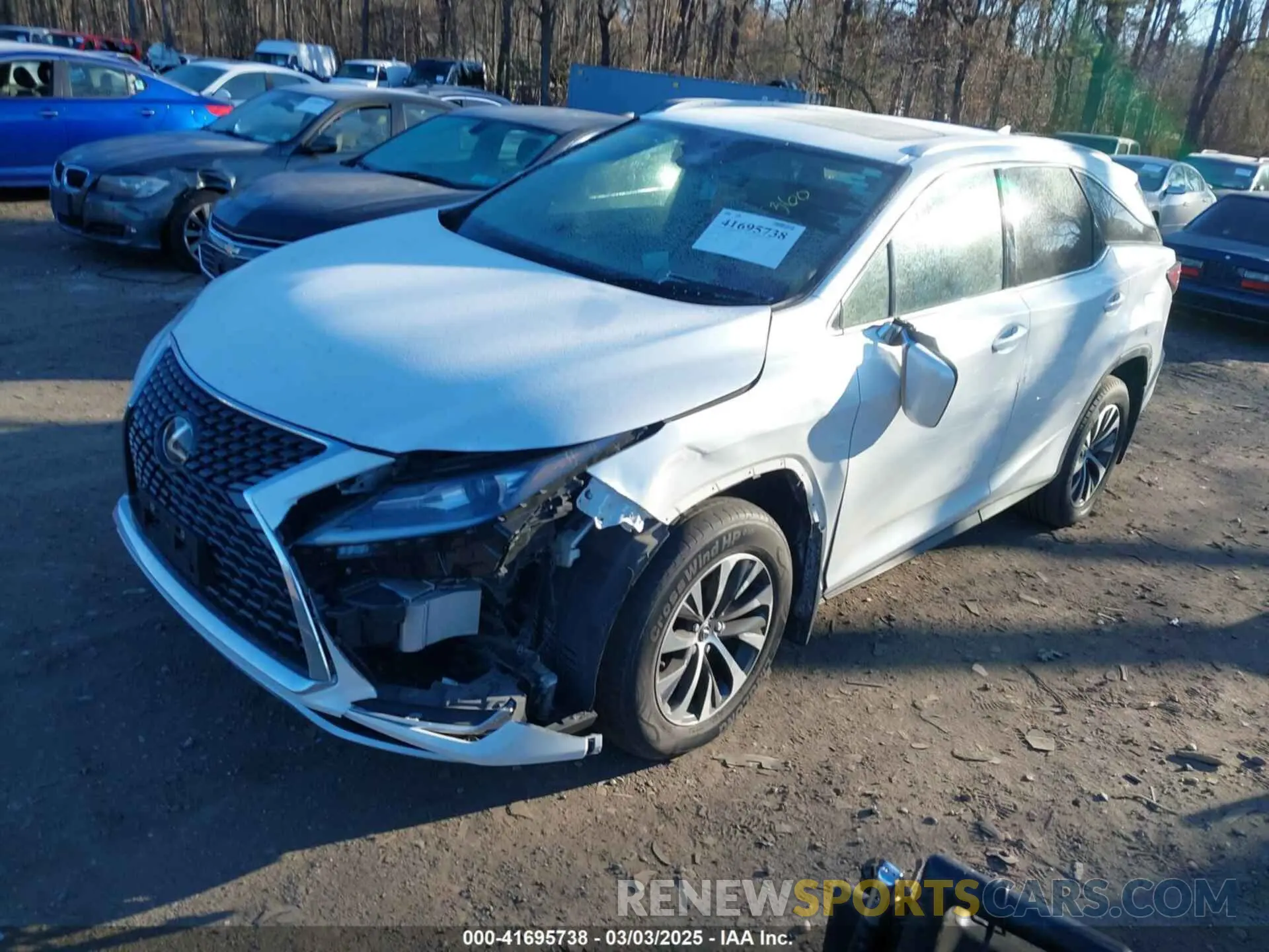 6 fotografías del automóvil dañado JTJHZKFA3L2026103 LEXUS RX 350L 2020