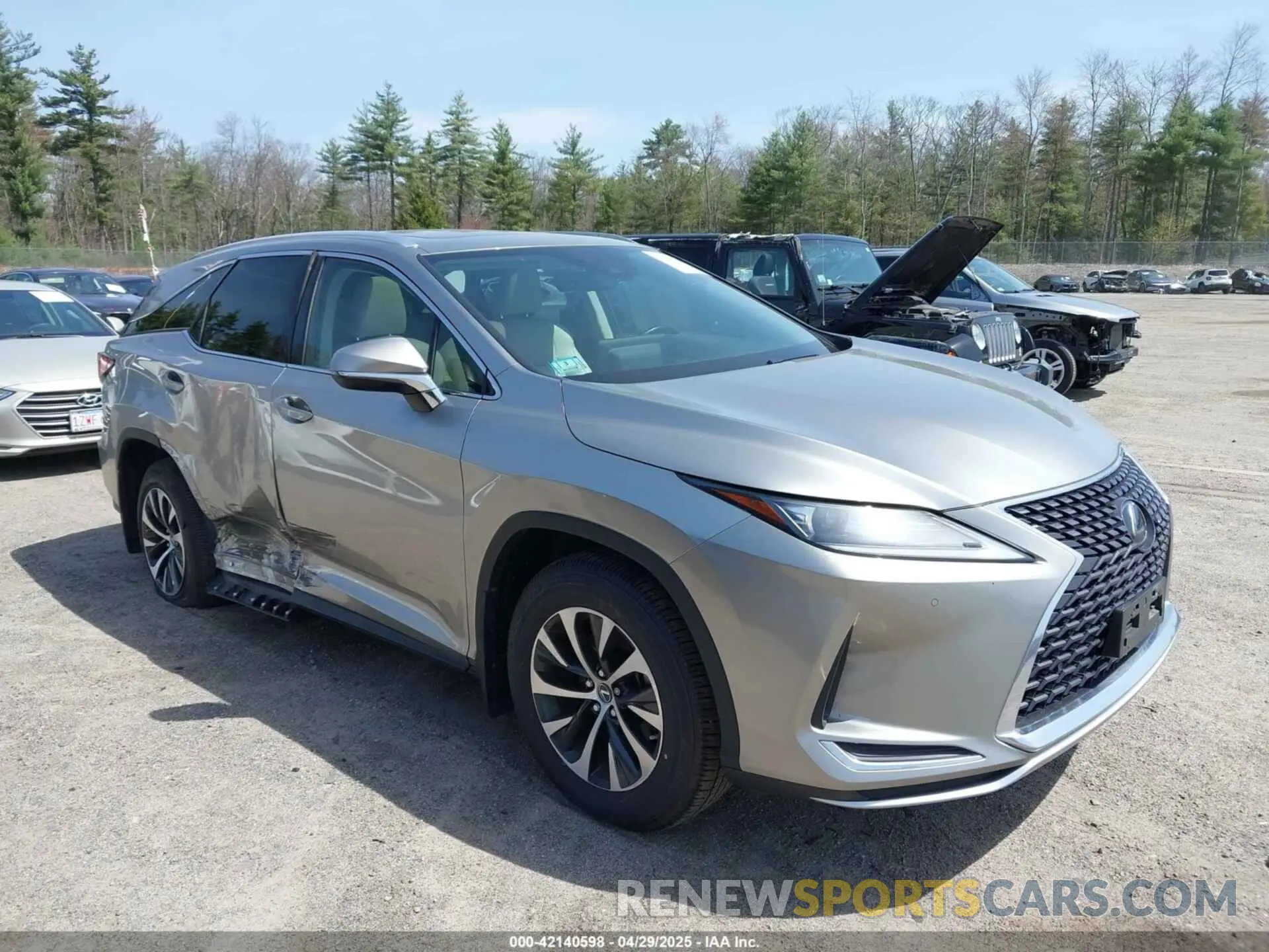 1 fotografías del automóvil dañado JTJHZKFAXL2025840 LEXUS RX 350L 2020