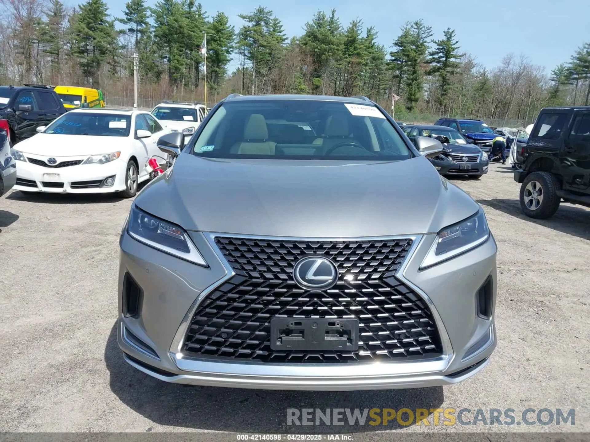 12 fotografías del automóvil dañado JTJHZKFAXL2025840 LEXUS RX 350L 2020