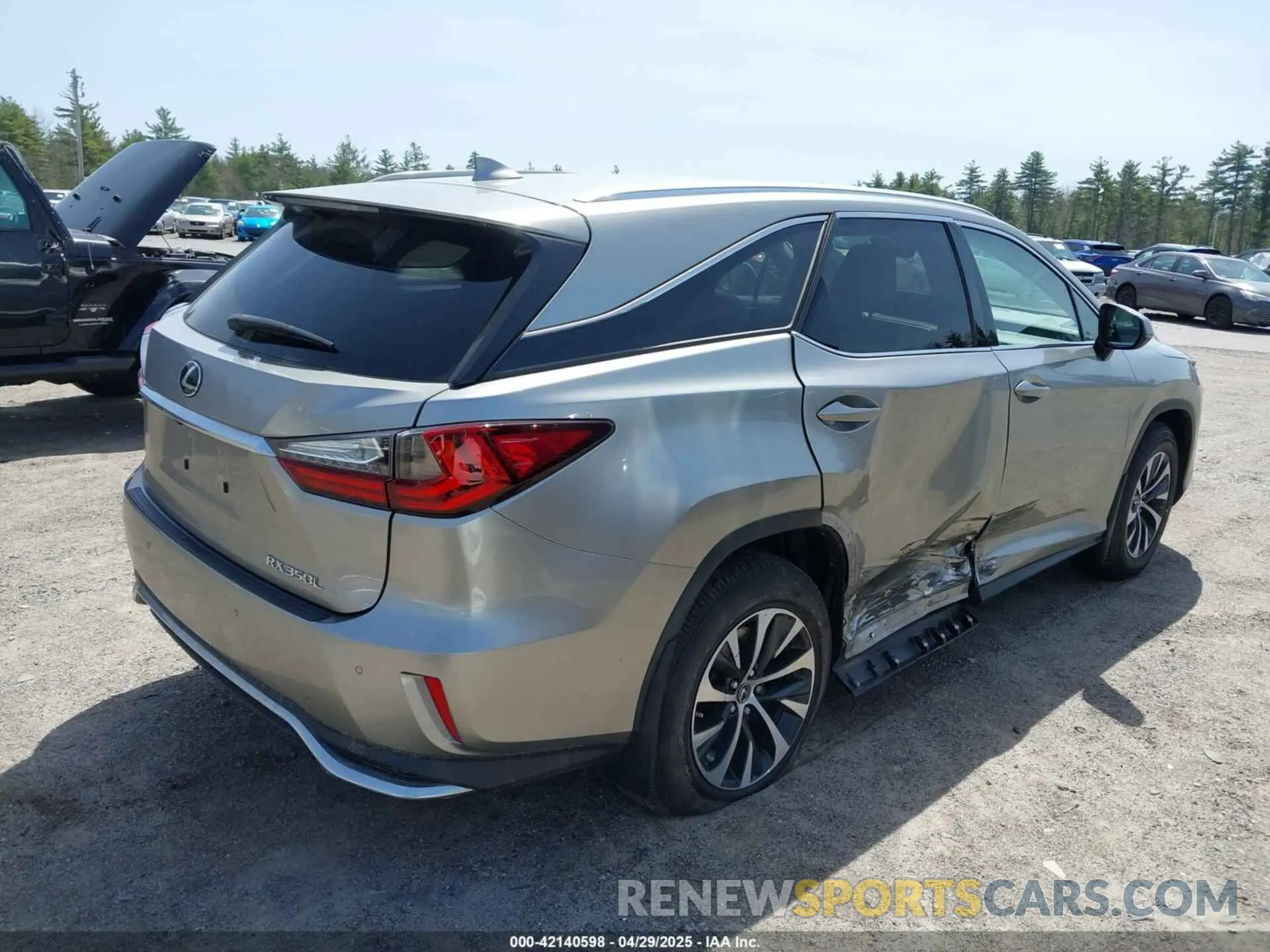 4 fotografías del automóvil dañado JTJHZKFAXL2025840 LEXUS RX 350L 2020
