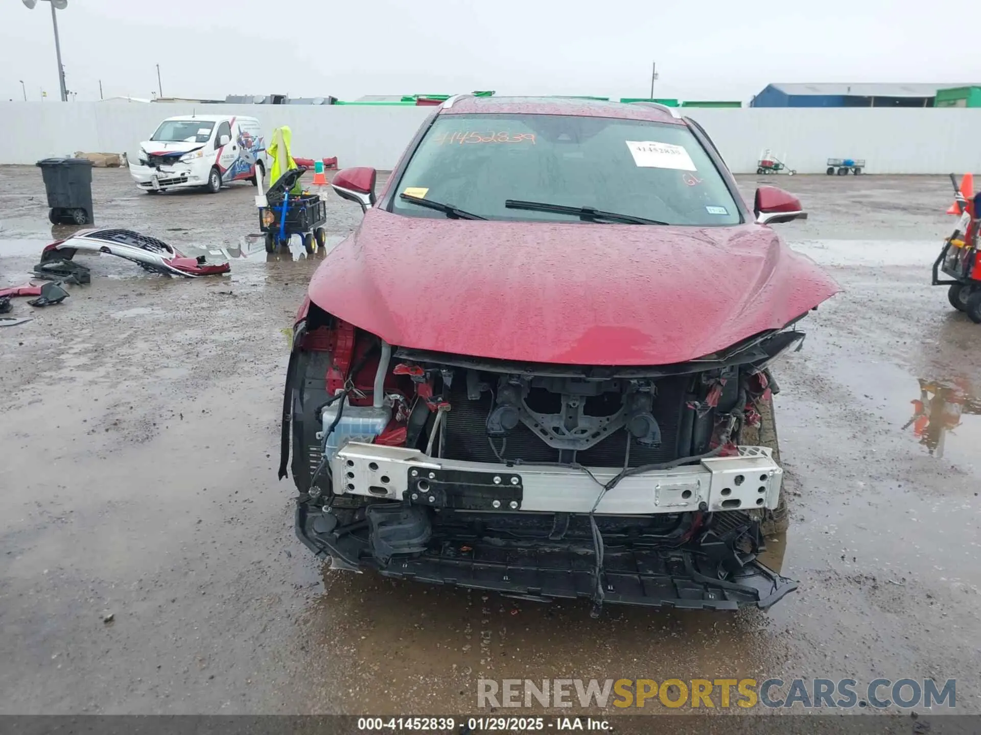 12 fotografías del automóvil dañado JTJHZKEA8M2019618 LEXUS RX 350L 2021