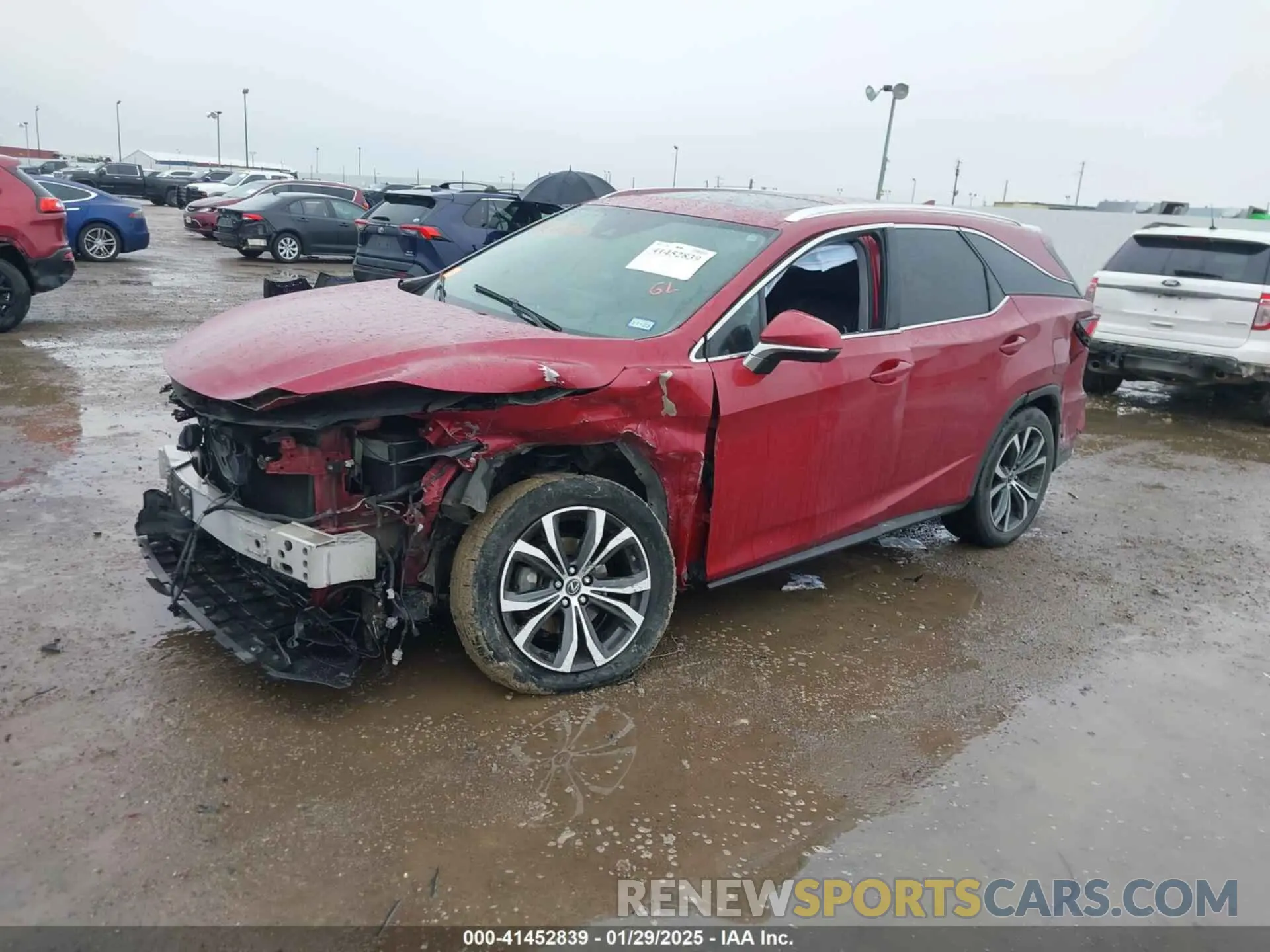 14 fotografías del automóvil dañado JTJHZKEA8M2019618 LEXUS RX 350L 2021