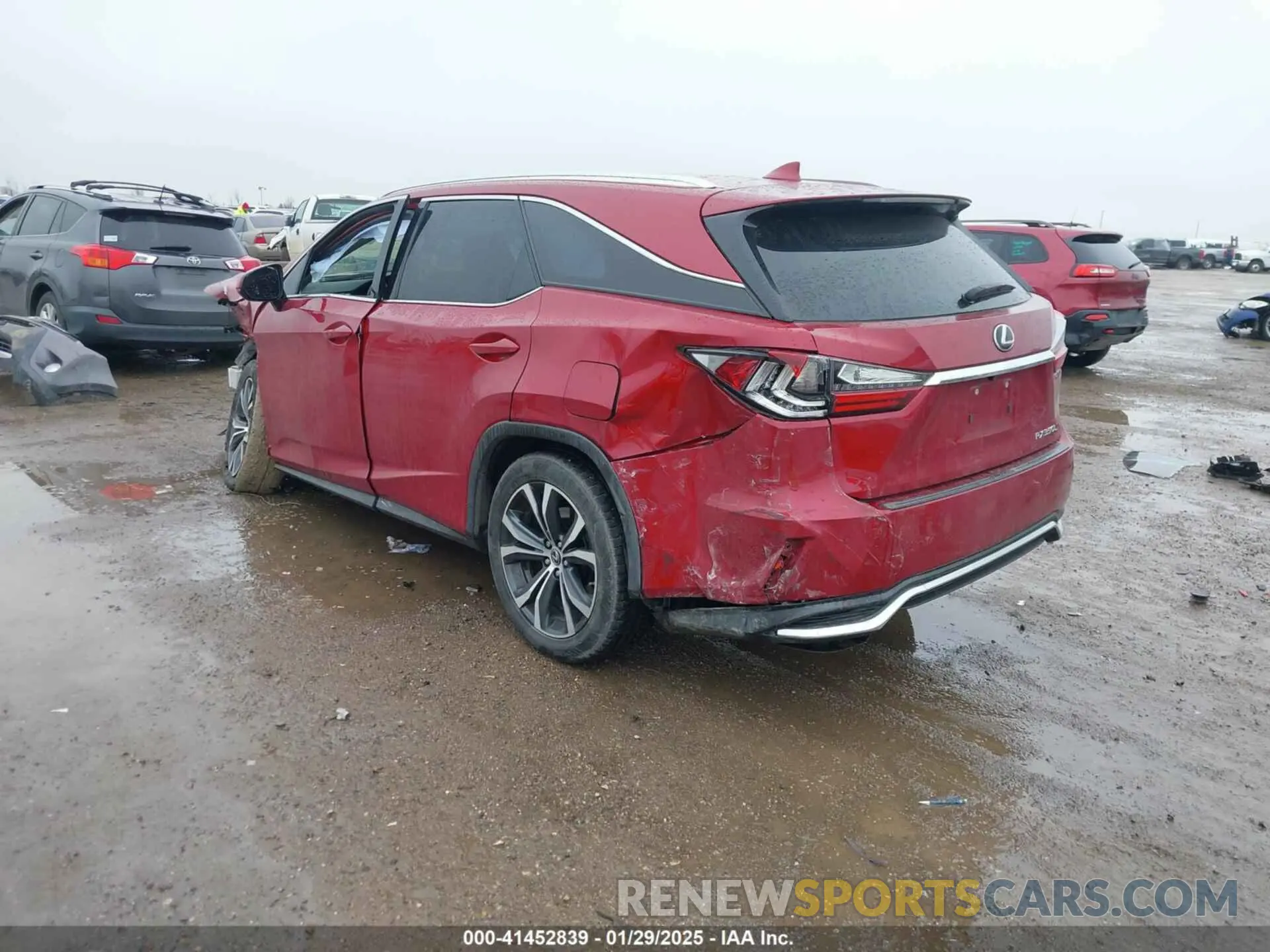 3 fotografías del automóvil dañado JTJHZKEA8M2019618 LEXUS RX 350L 2021