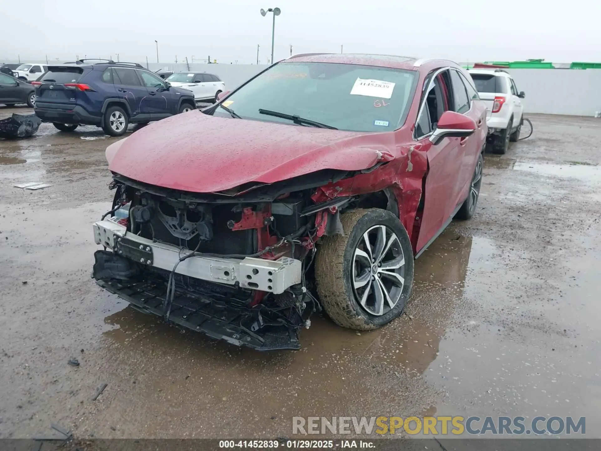 6 fotografías del automóvil dañado JTJHZKEA8M2019618 LEXUS RX 350L 2021