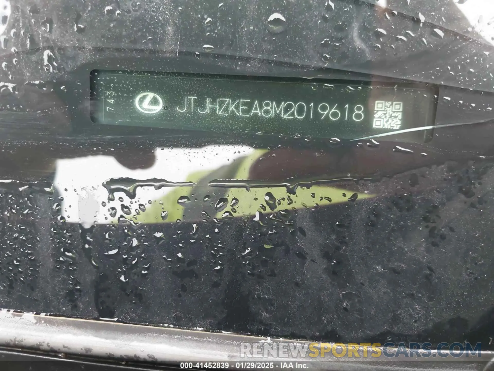 9 fotografías del automóvil dañado JTJHZKEA8M2019618 LEXUS RX 350L 2021