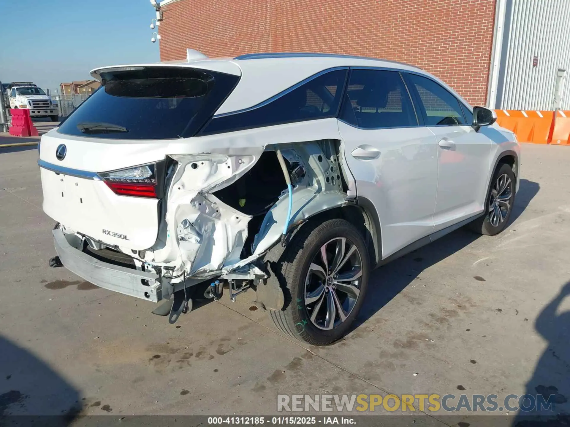 4 fotografías del automóvil dañado JTJHZKEA8M2020400 LEXUS RX 350L 2021