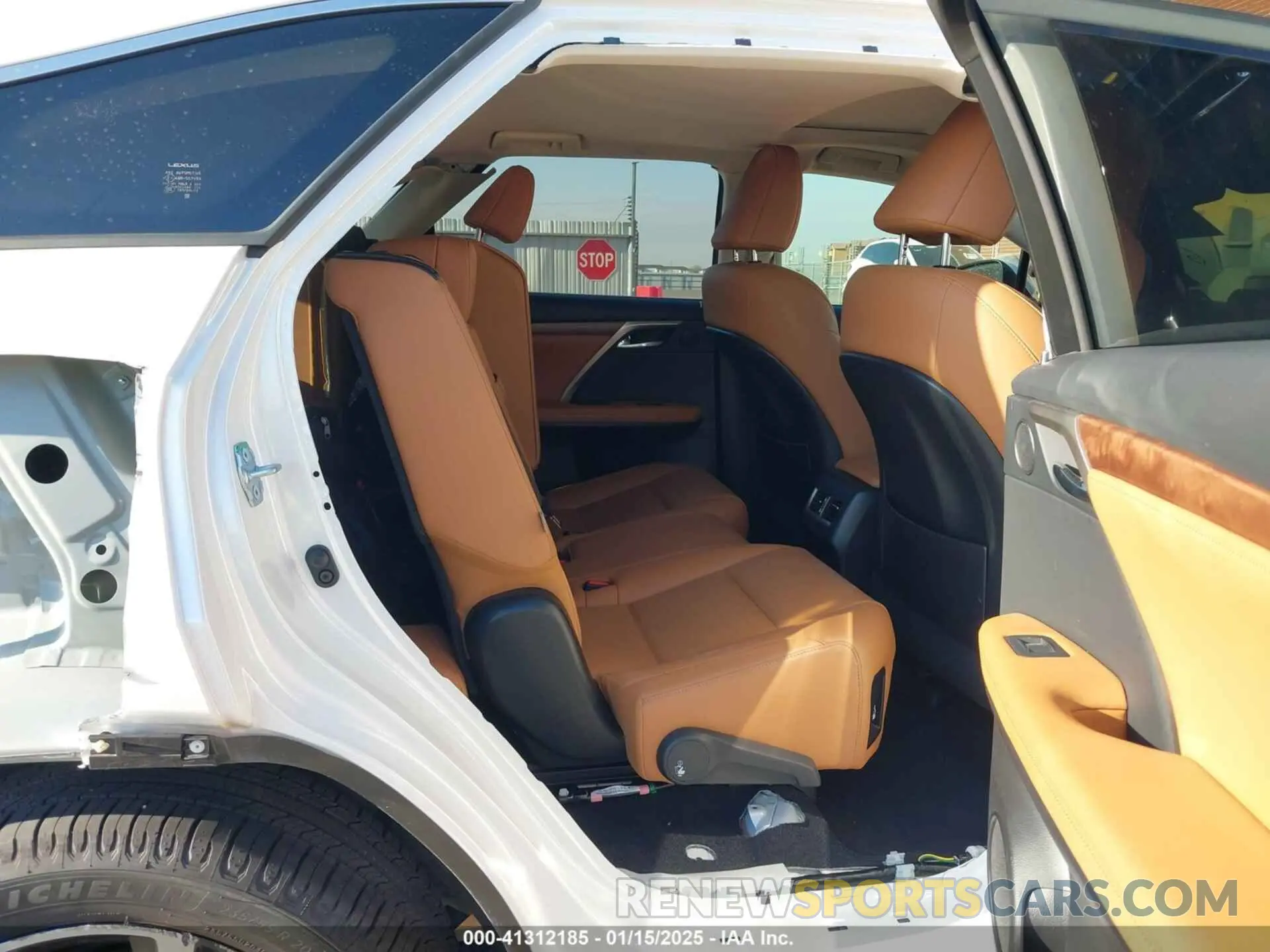 8 fotografías del automóvil dañado JTJHZKEA8M2020400 LEXUS RX 350L 2021