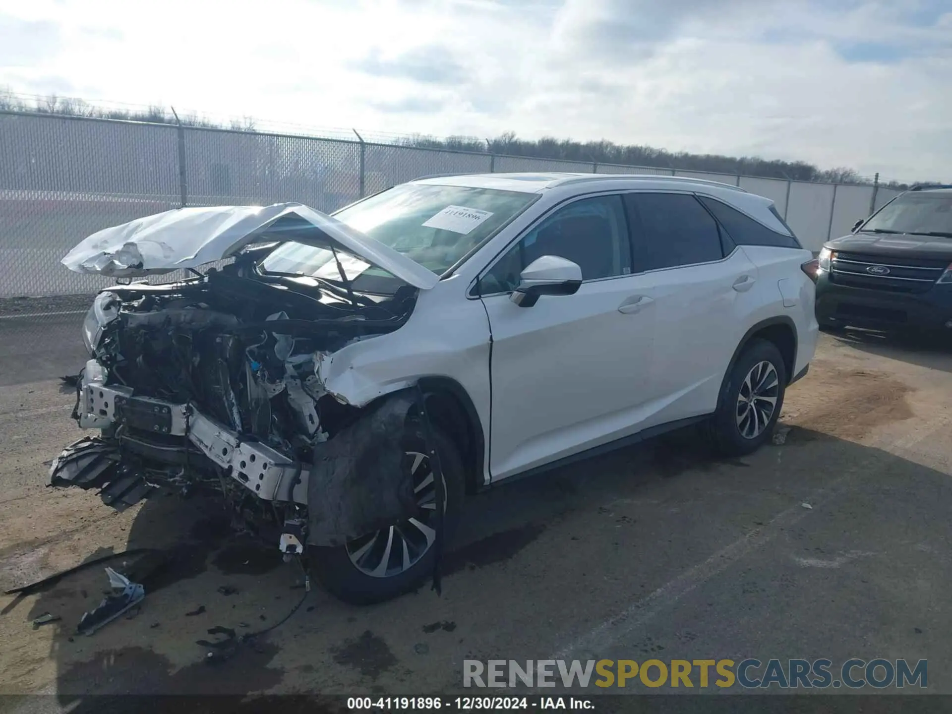 2 fotografías del automóvil dañado JTJHZKFA3M2033831 LEXUS RX 350L 2021