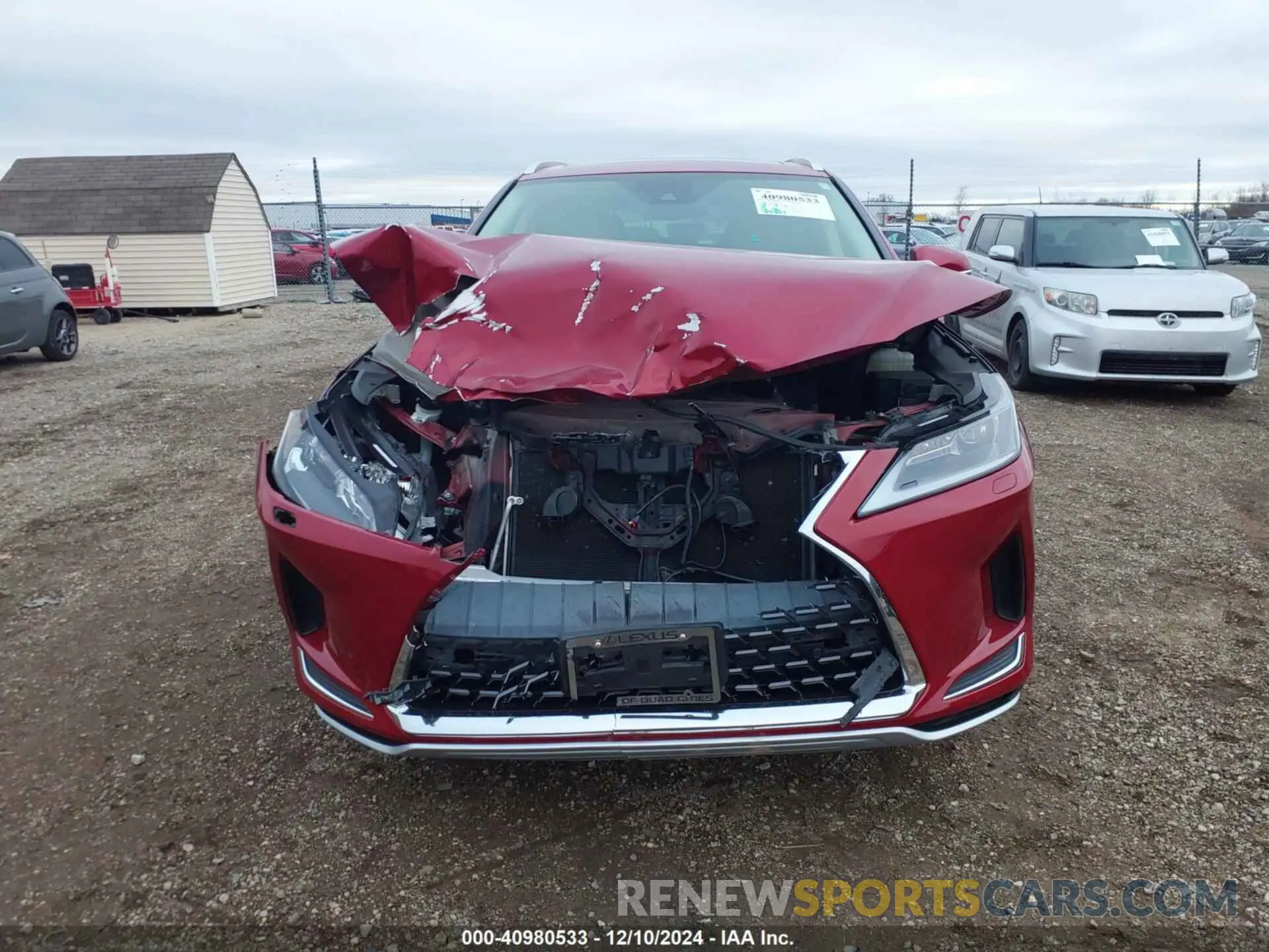 13 fotografías del automóvil dañado JTJHZKFA9M2032392 LEXUS RX 350L 2021
