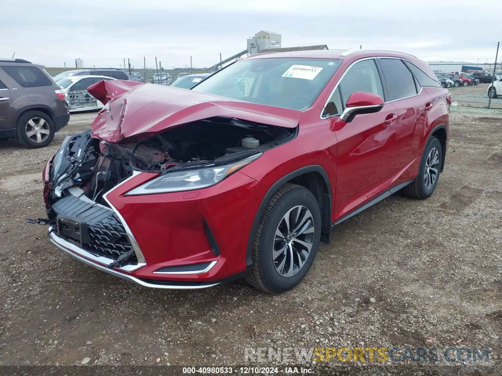 2 fotografías del automóvil dañado JTJHZKFA9M2032392 LEXUS RX 350L 2021