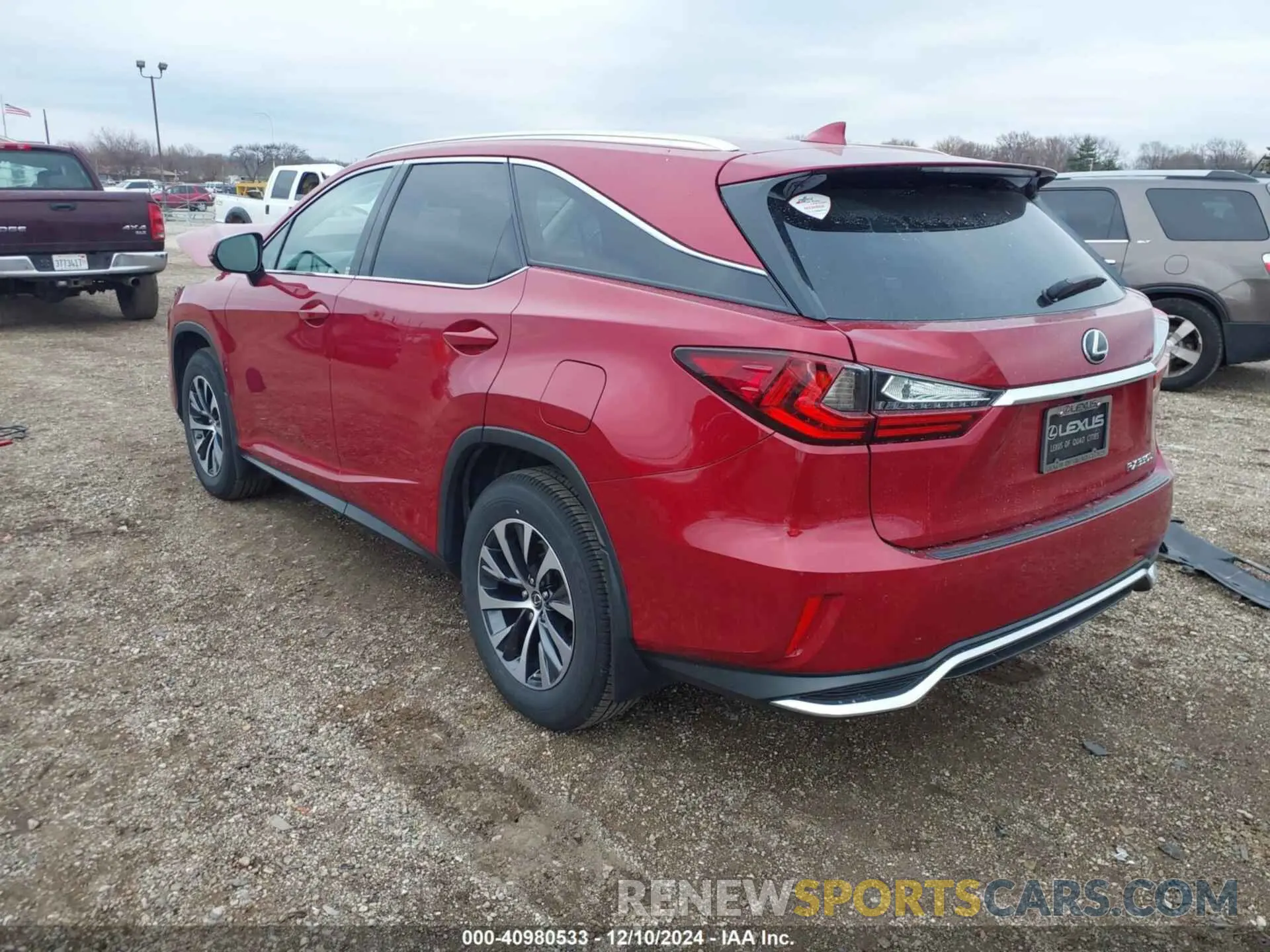 3 fotografías del automóvil dañado JTJHZKFA9M2032392 LEXUS RX 350L 2021