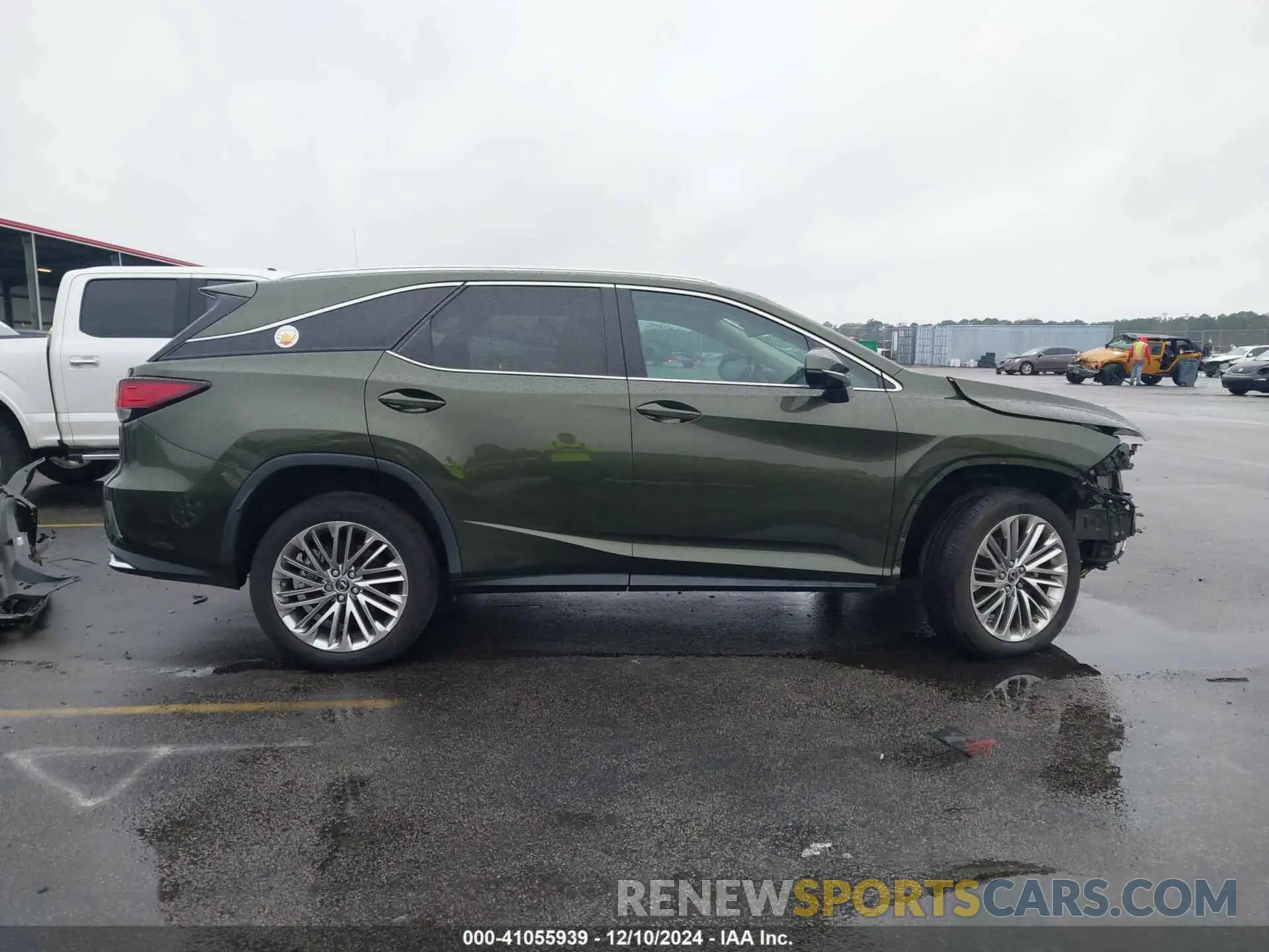 14 fotografías del automóvil dañado JTJJZKEA0M2021462 LEXUS RX 350L 2021