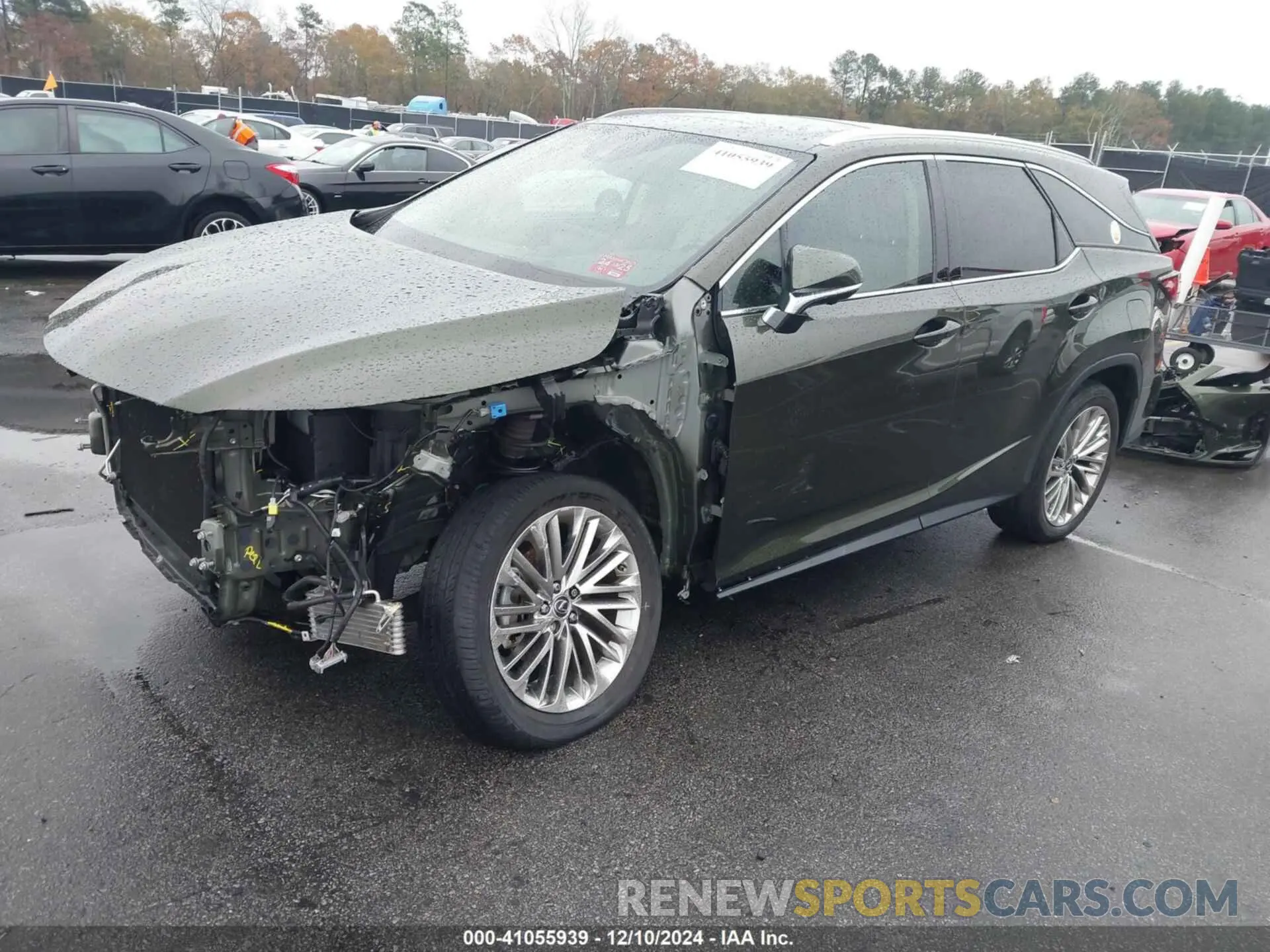 2 fotografías del automóvil dañado JTJJZKEA0M2021462 LEXUS RX 350L 2021