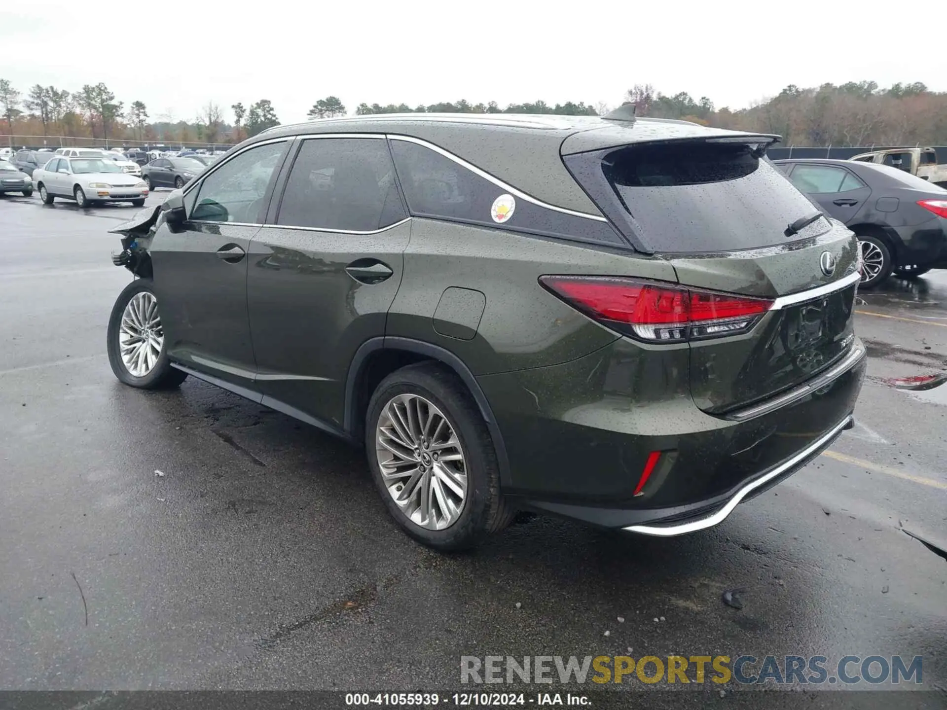 3 fotografías del automóvil dañado JTJJZKEA0M2021462 LEXUS RX 350L 2021
