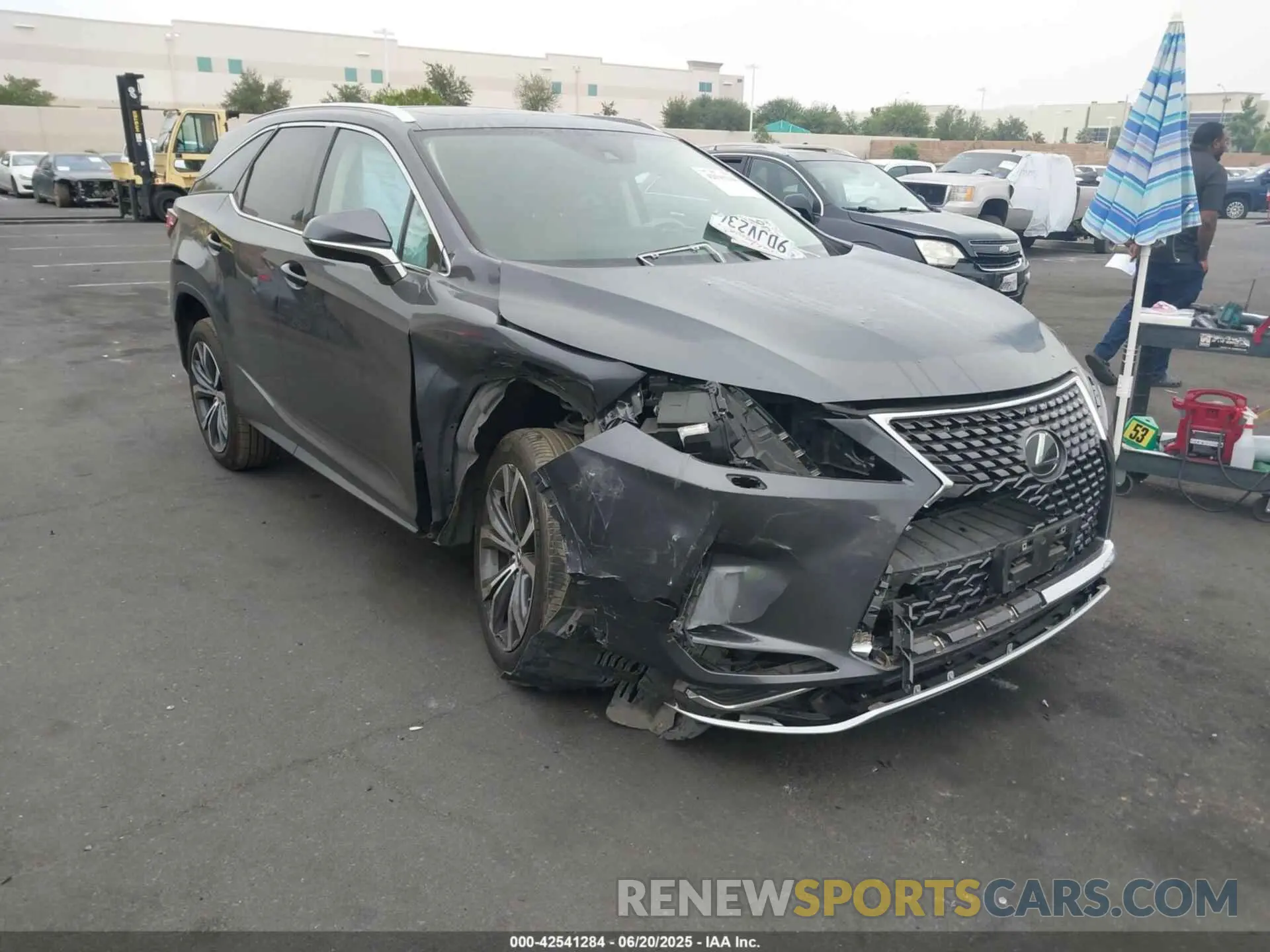 1 fotografías del automóvil dañado JTJHZKFA6N2043285 LEXUS RX 350L 2022