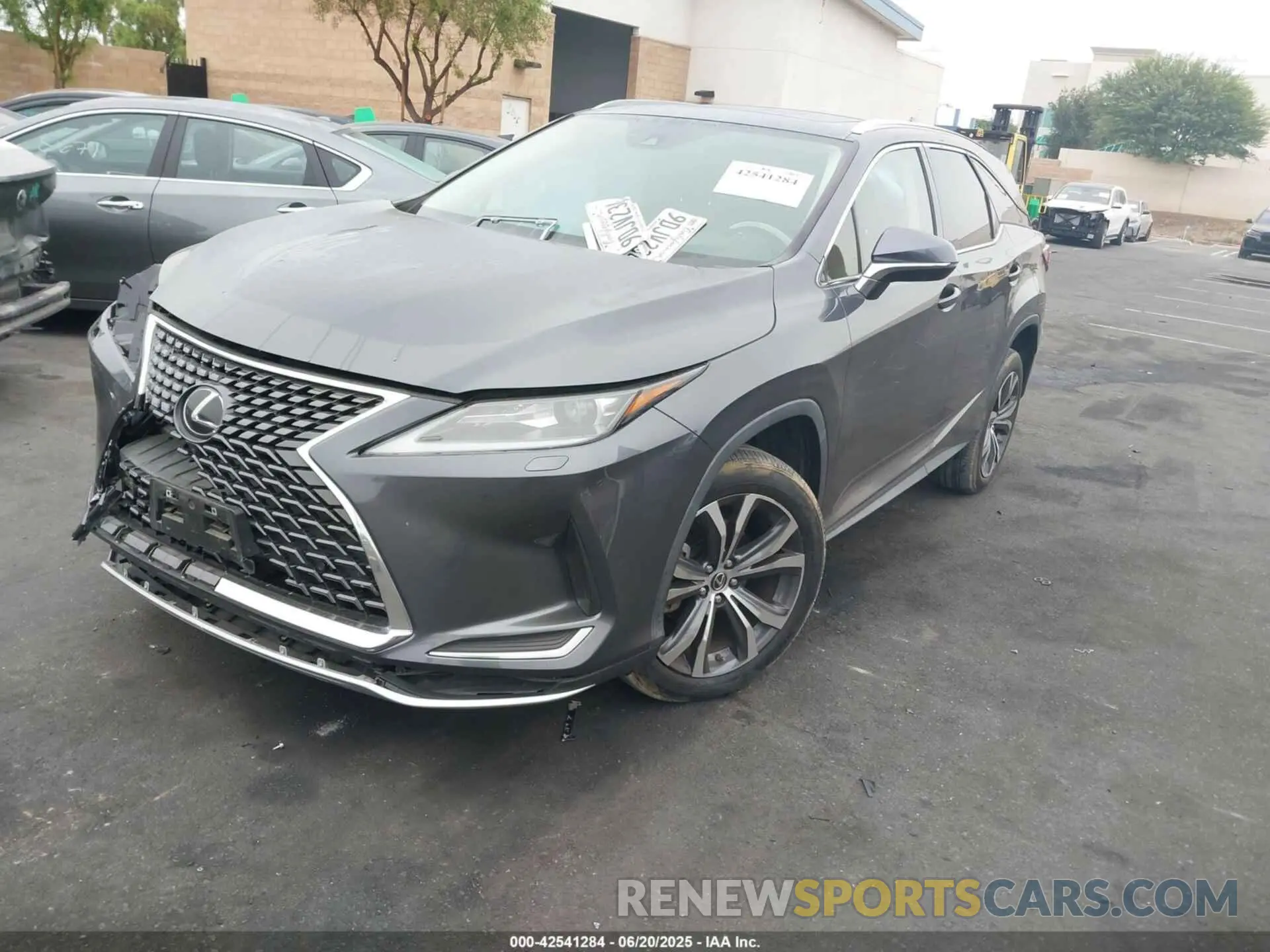 2 fotografías del automóvil dañado JTJHZKFA6N2043285 LEXUS RX 350L 2022