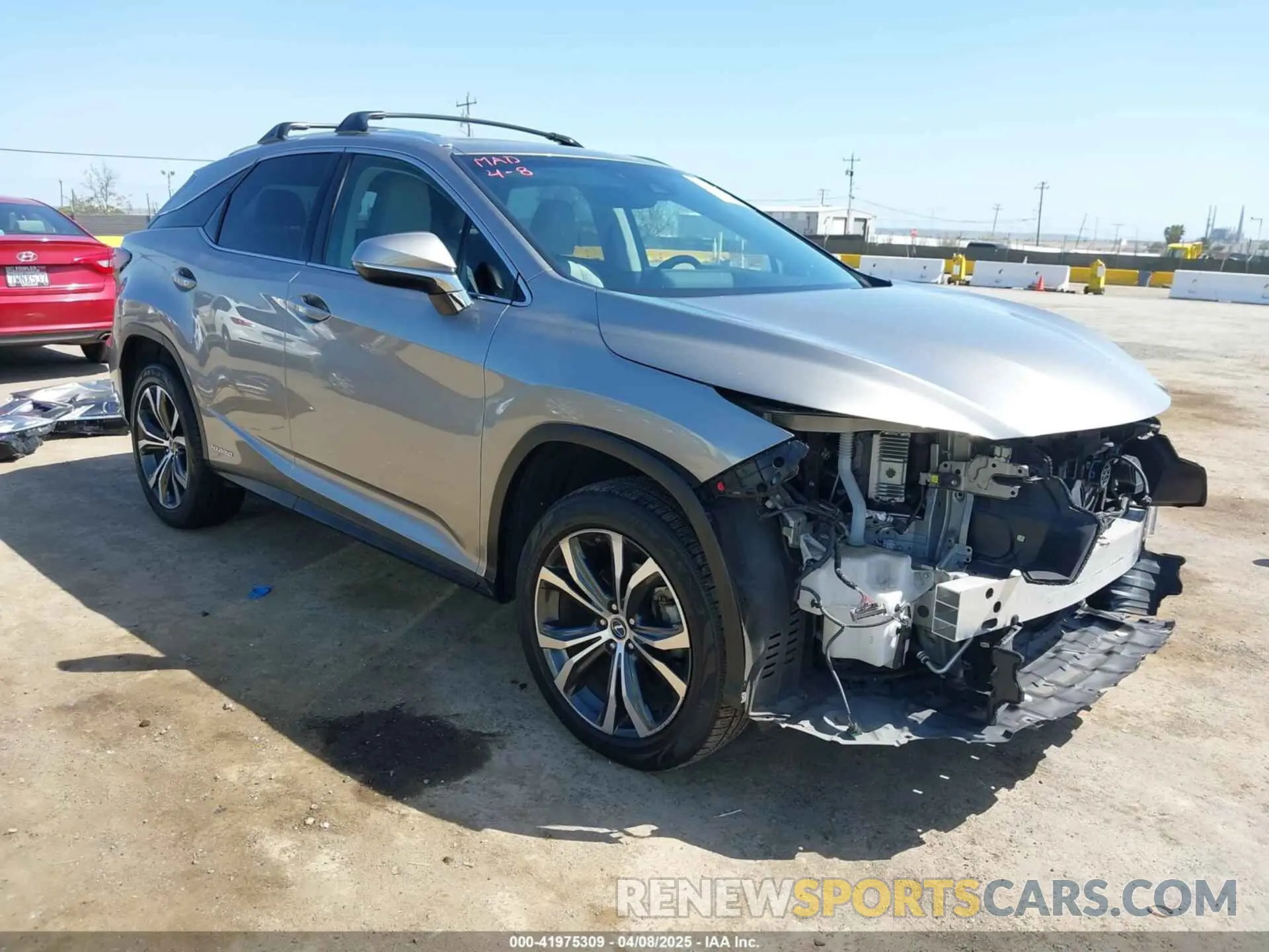1 fotografías del automóvil dañado 2T2BGMCA4KC042885 LEXUS RX 450H 2019