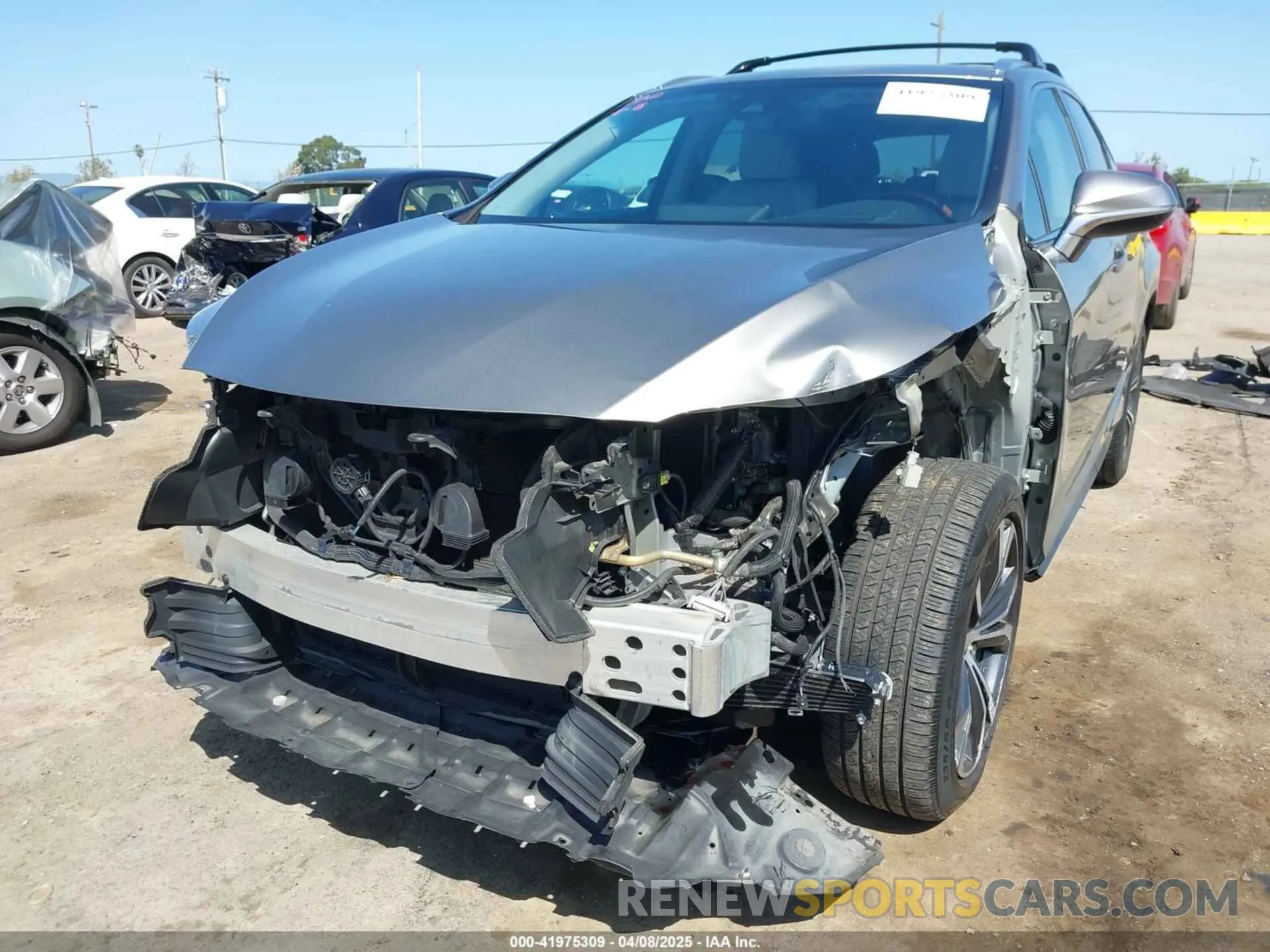 6 fotografías del automóvil dañado 2T2BGMCA4KC042885 LEXUS RX 450H 2019
