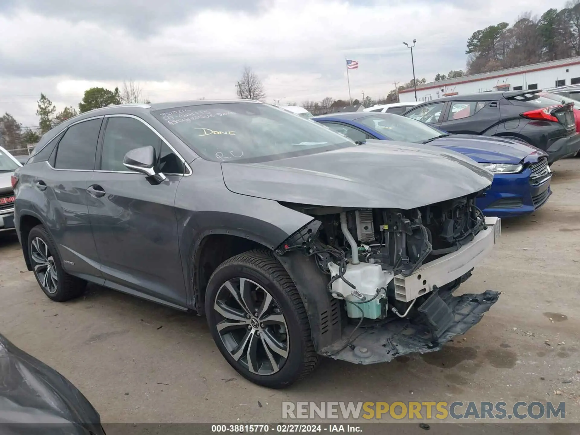 1 fotografías del automóvil dañado 2T2BGMCA8KC035230 LEXUS RX 450H 2019