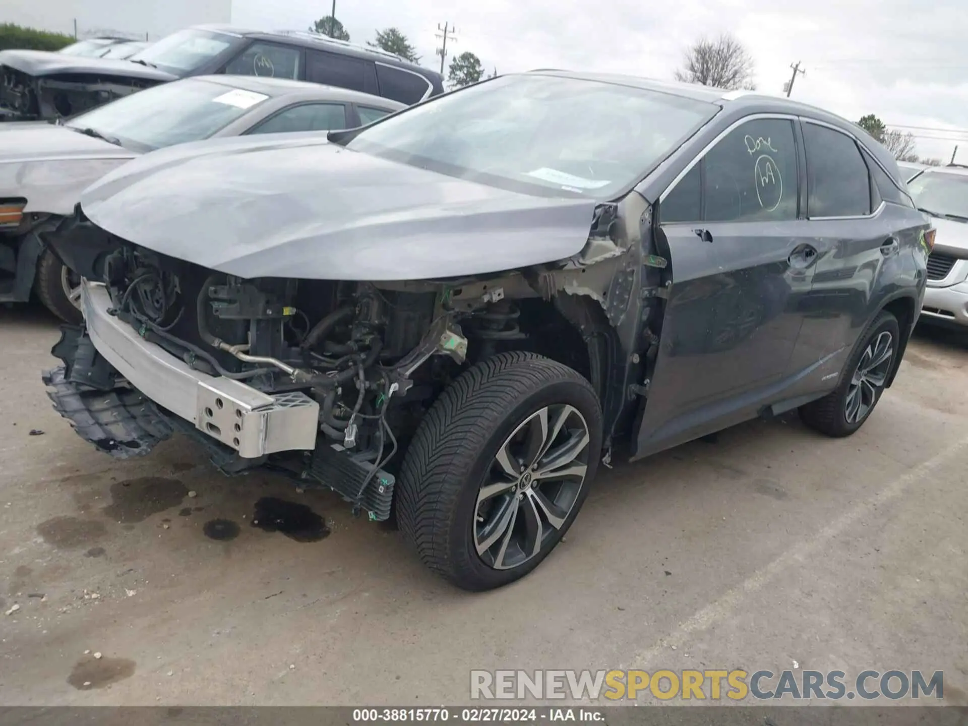 2 fotografías del automóvil dañado 2T2BGMCA8KC035230 LEXUS RX 450H 2019