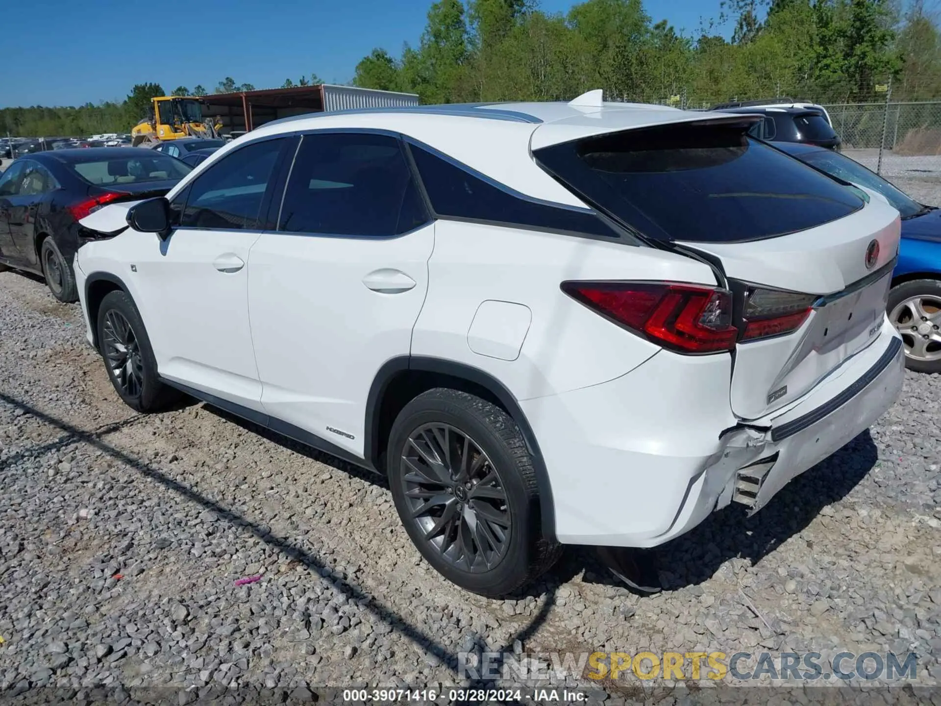 3 fotografías del automóvil dañado 2T2BGMCA9KC031025 LEXUS RX 450H 2019