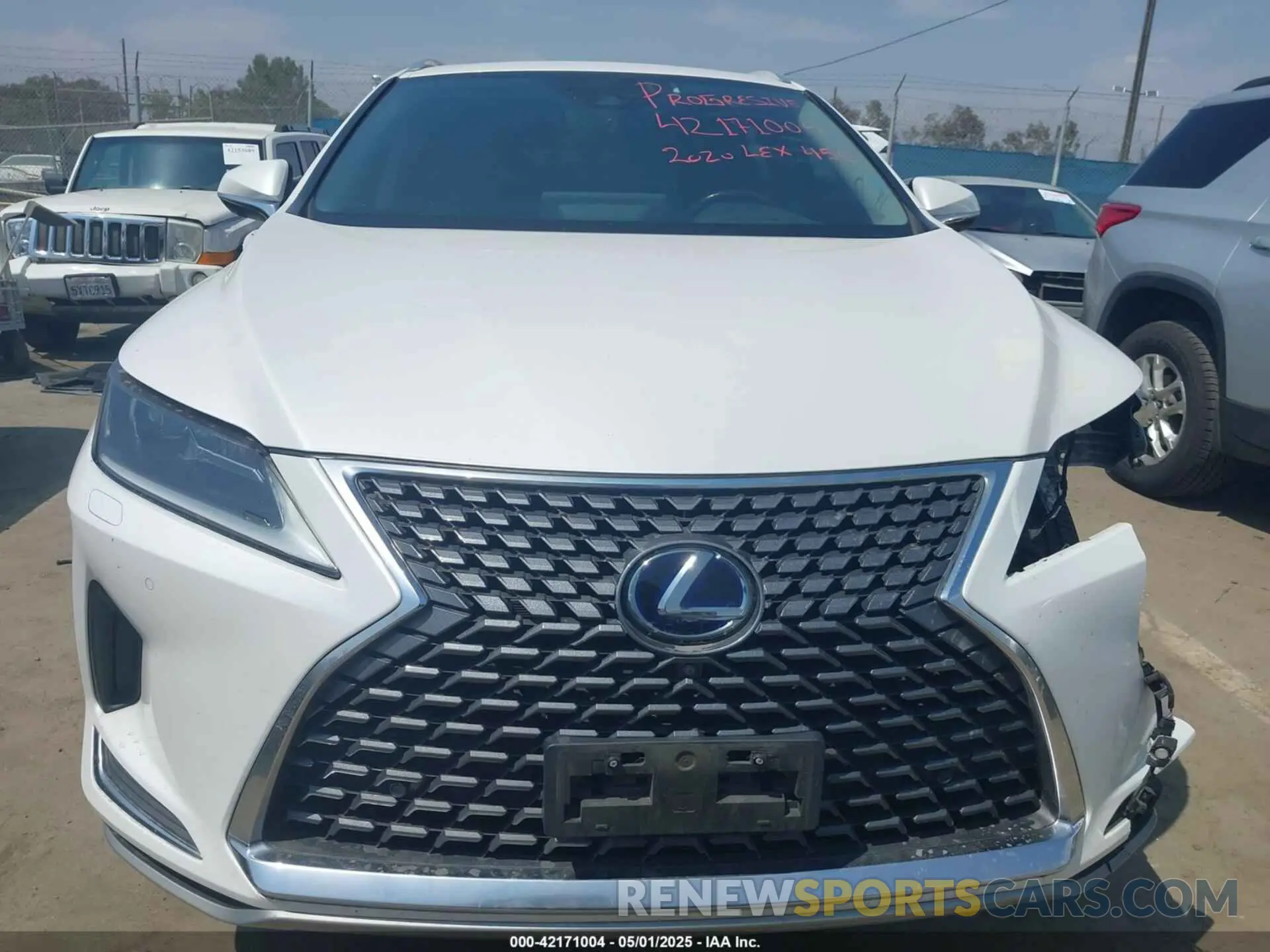 12 fotografías del automóvil dañado 2T2HGMDA4LC050687 LEXUS RX 450H 2020
