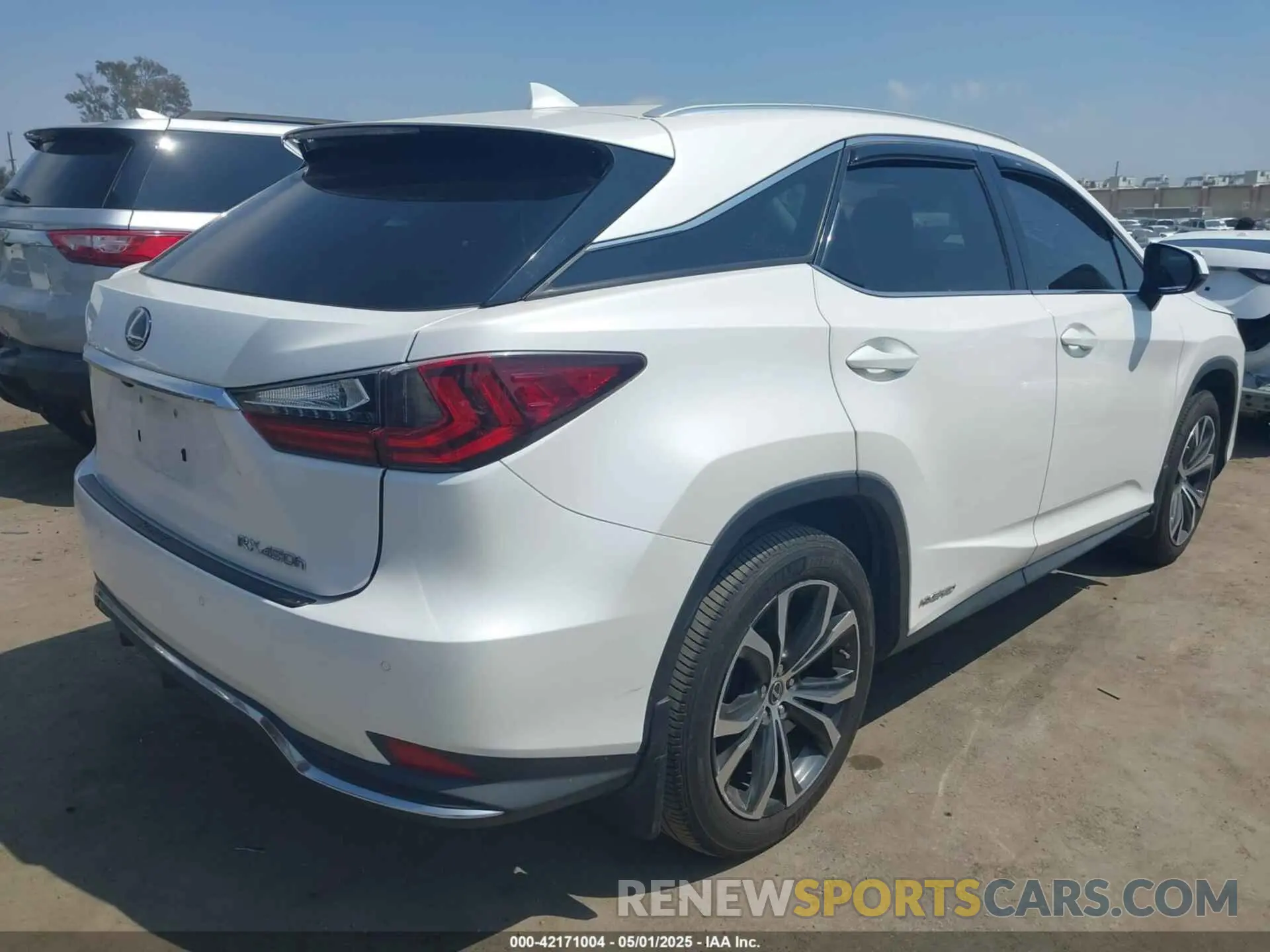 4 fotografías del automóvil dañado 2T2HGMDA4LC050687 LEXUS RX 450H 2020