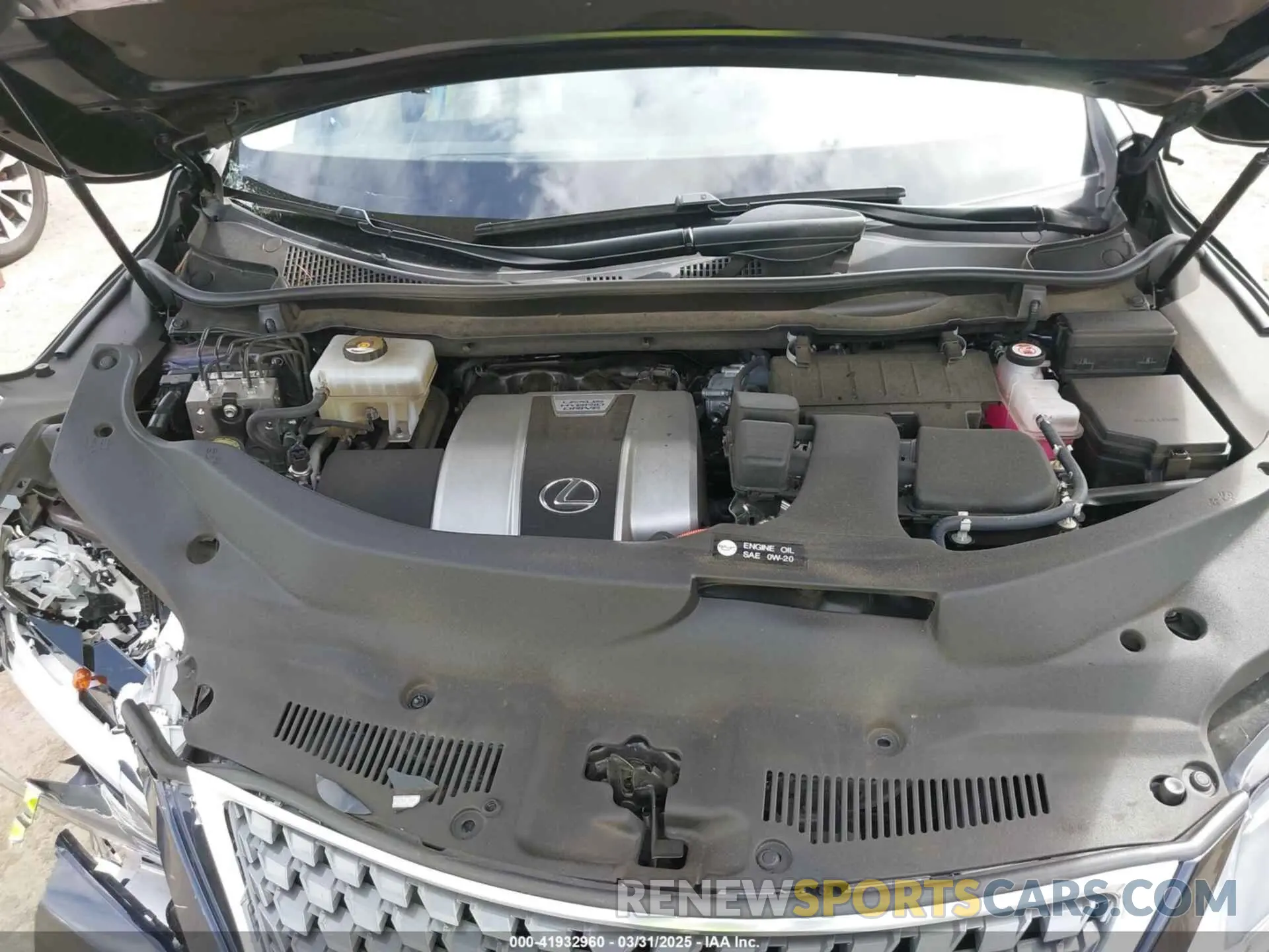 10 fotografías del automóvil dañado 2T2HGMDA6LC047628 LEXUS RX 450H 2020