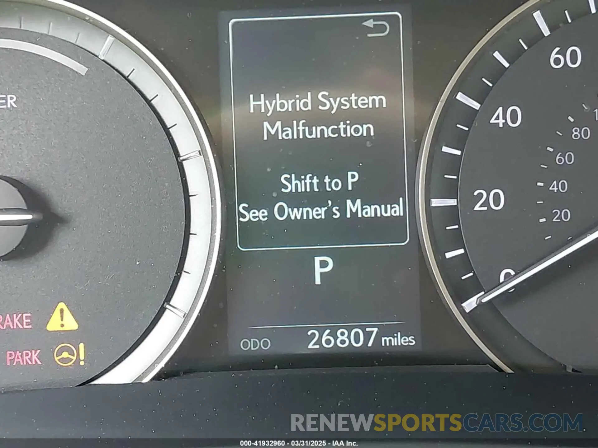 16 fotografías del automóvil dañado 2T2HGMDA6LC047628 LEXUS RX 450H 2020