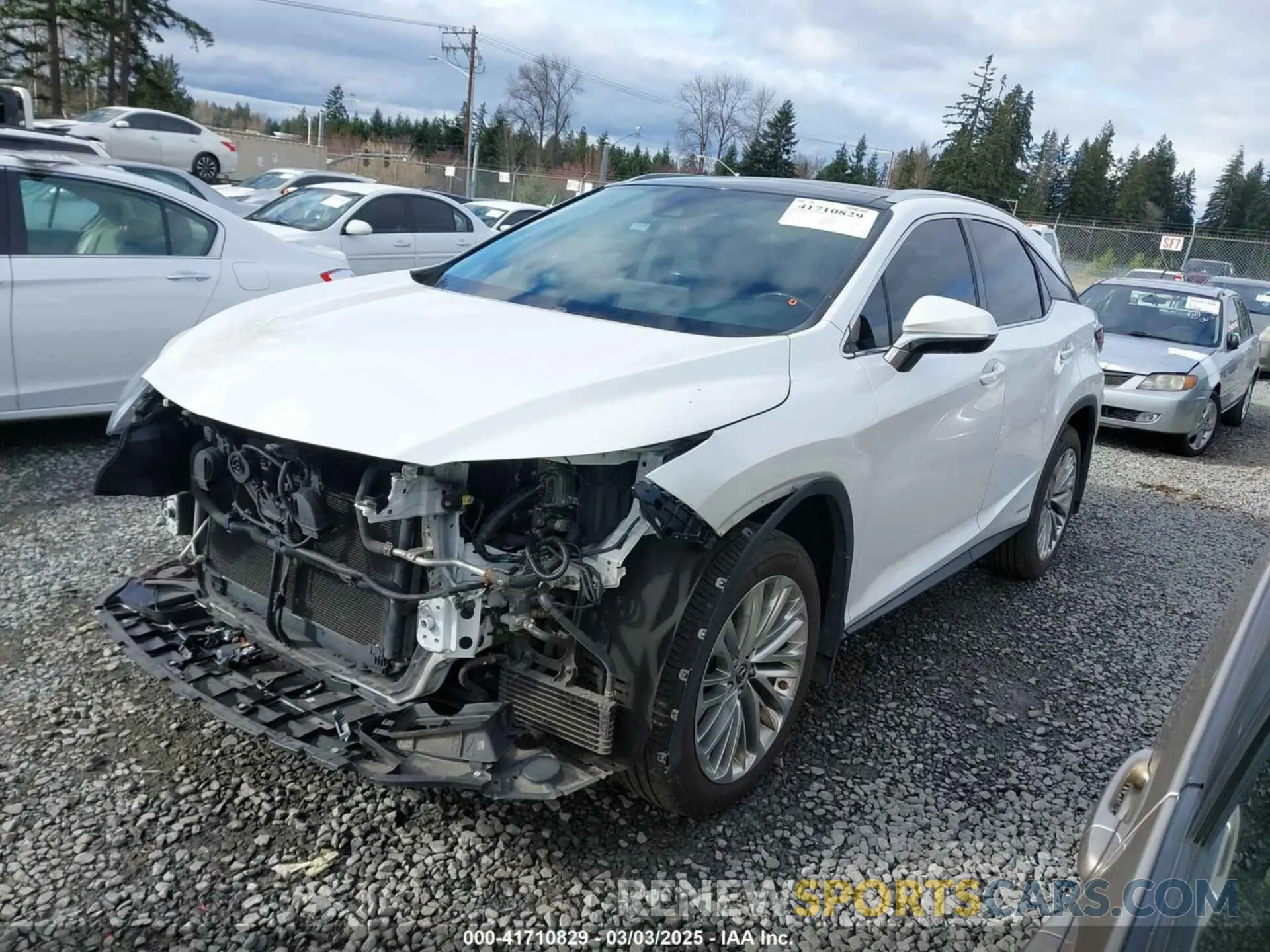 15 fotografías del automóvil dañado 2T2JGMDA1LC045951 LEXUS RX 450H 2020