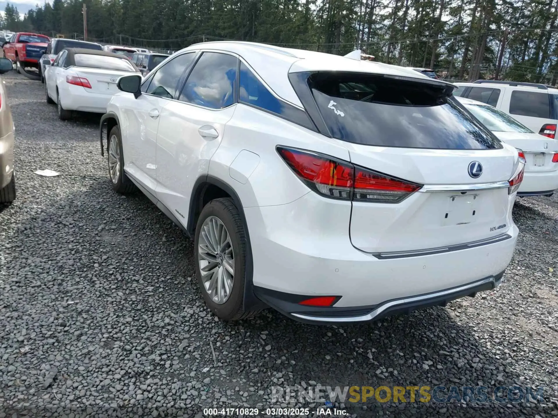 3 fotografías del automóvil dañado 2T2JGMDA1LC045951 LEXUS RX 450H 2020