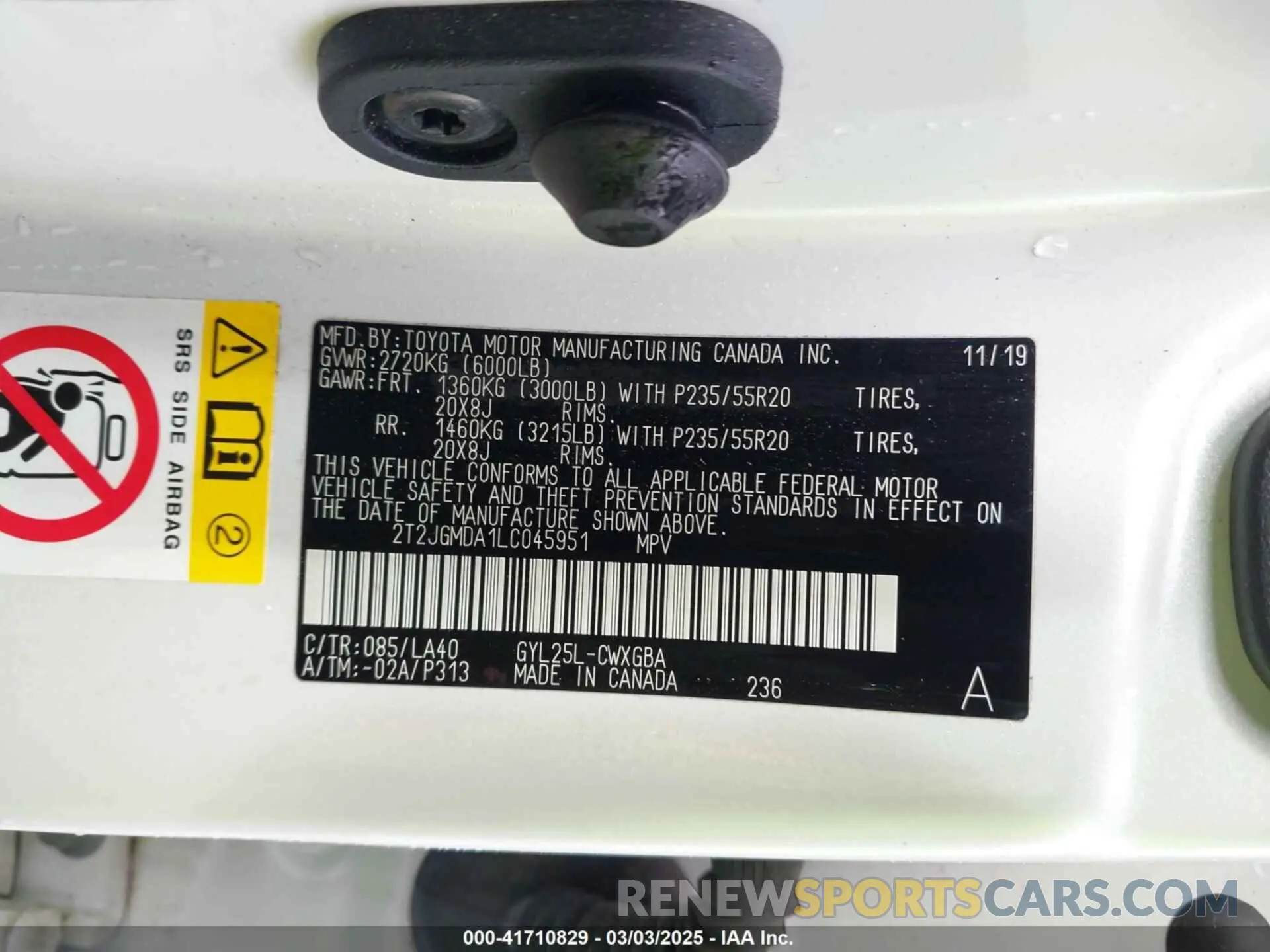 9 fotografías del automóvil dañado 2T2JGMDA1LC045951 LEXUS RX 450H 2020