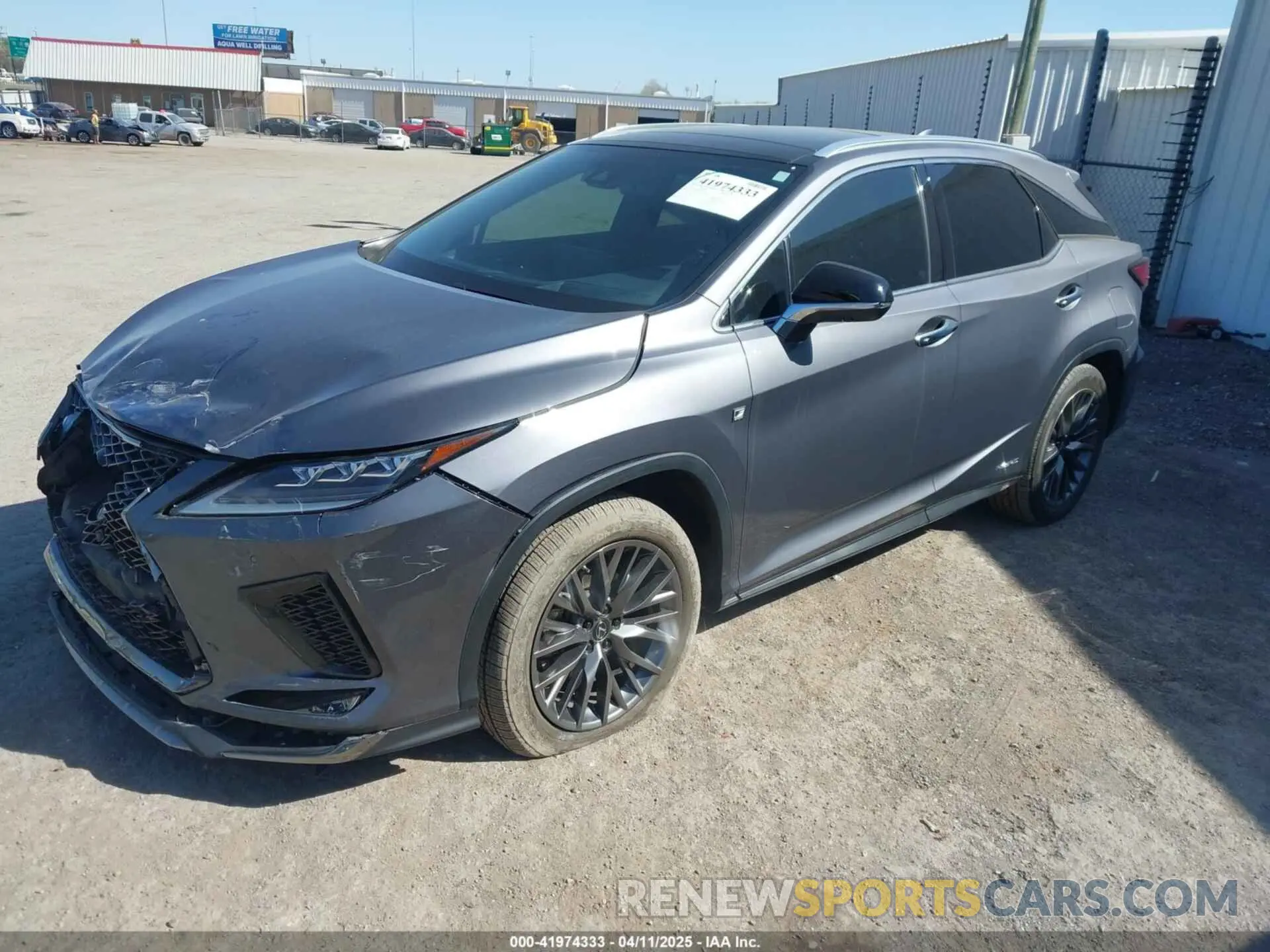 2 fotografías del automóvil dañado 2T2YGMDA4LC055002 LEXUS RX 450H 2020