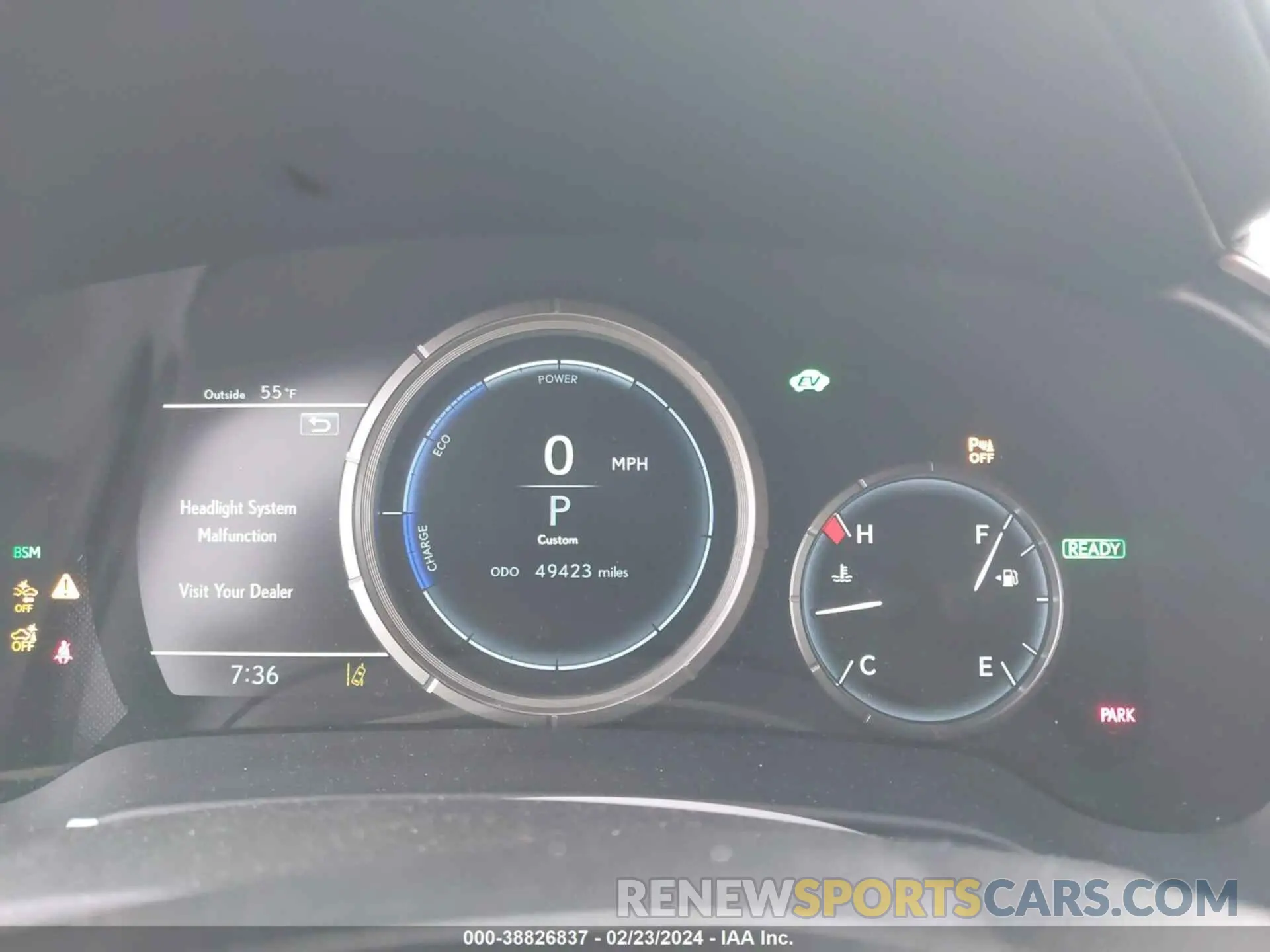 7 fotografías del automóvil dañado 2T2YGMDA7LC045337 LEXUS RX 450H 2020