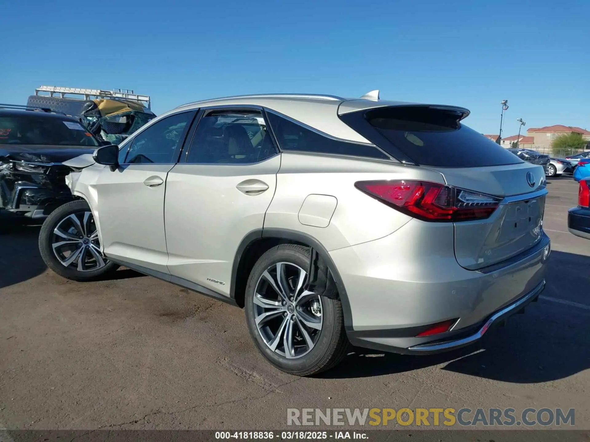 3 fotografías del automóvil dañado 2T2HGMDA0MC067228 LEXUS RX 450H 2021