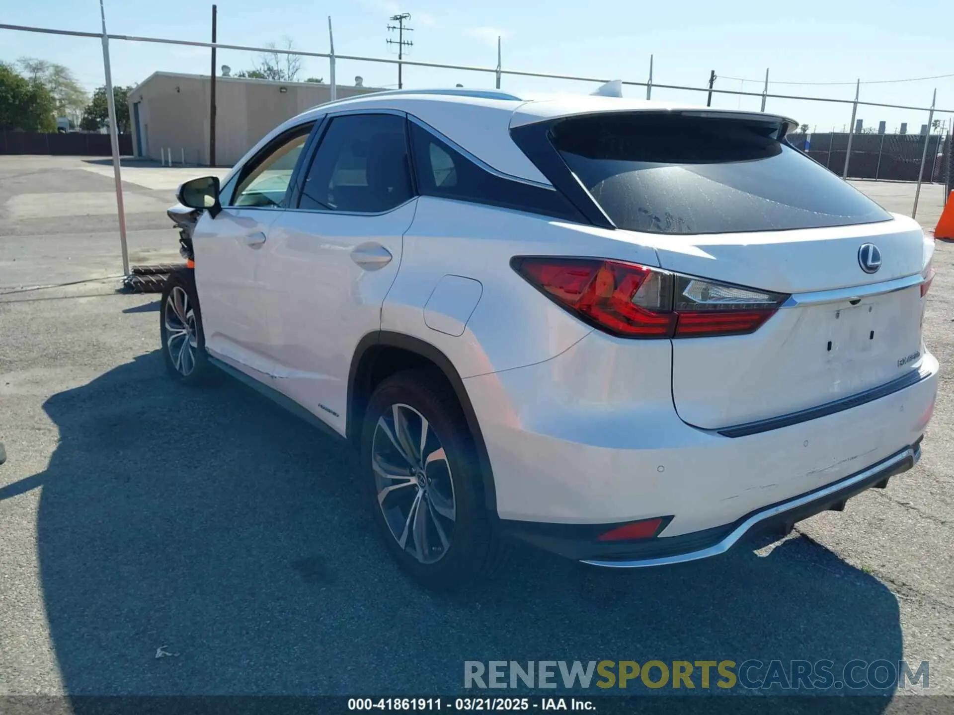 3 fotografías del automóvil dañado 2T2HGMDAXMC059802 LEXUS RX 450H 2021