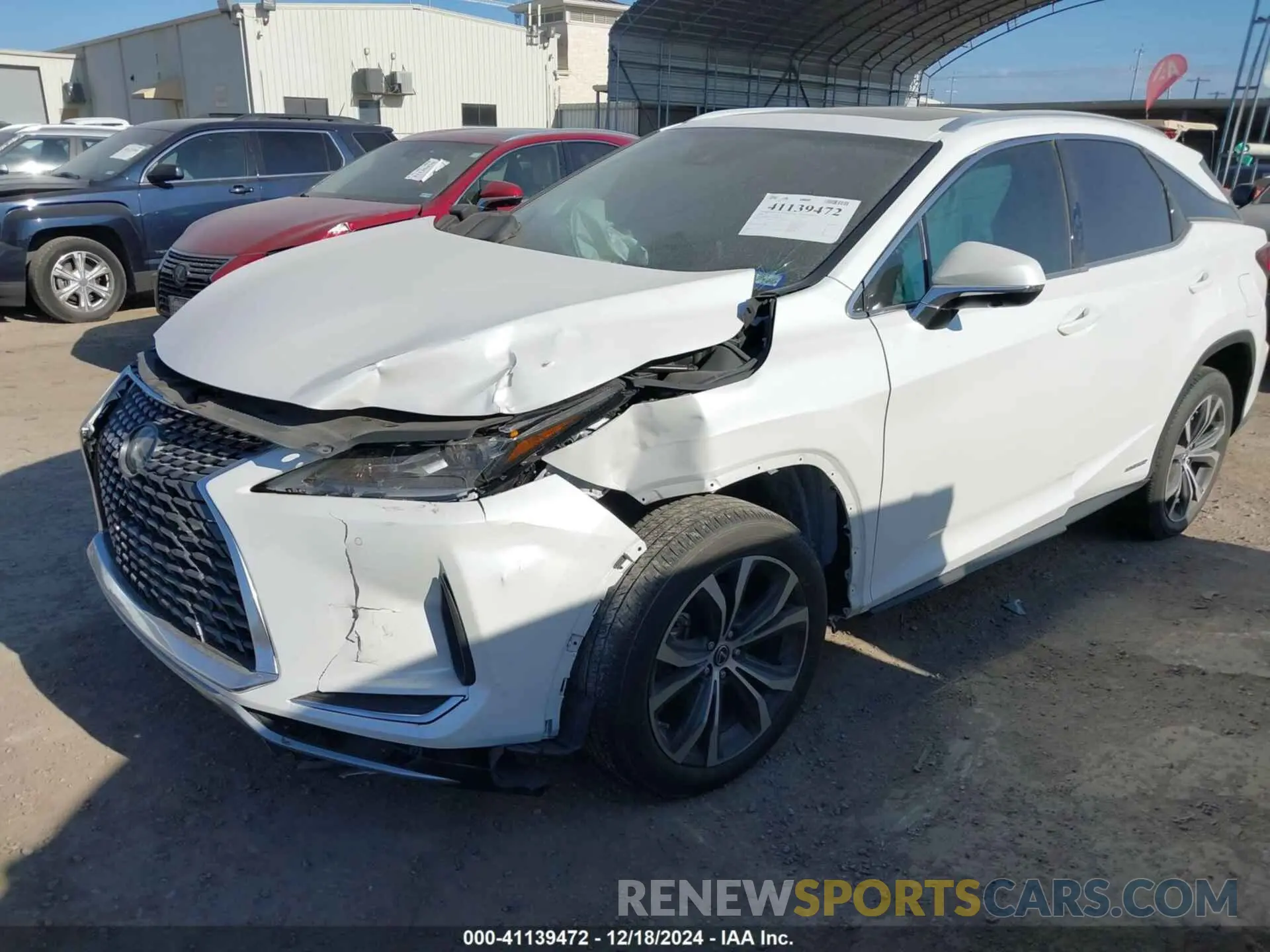 2 fotografías del automóvil dañado 2T2HGMDAXMC062425 LEXUS RX 450H 2021