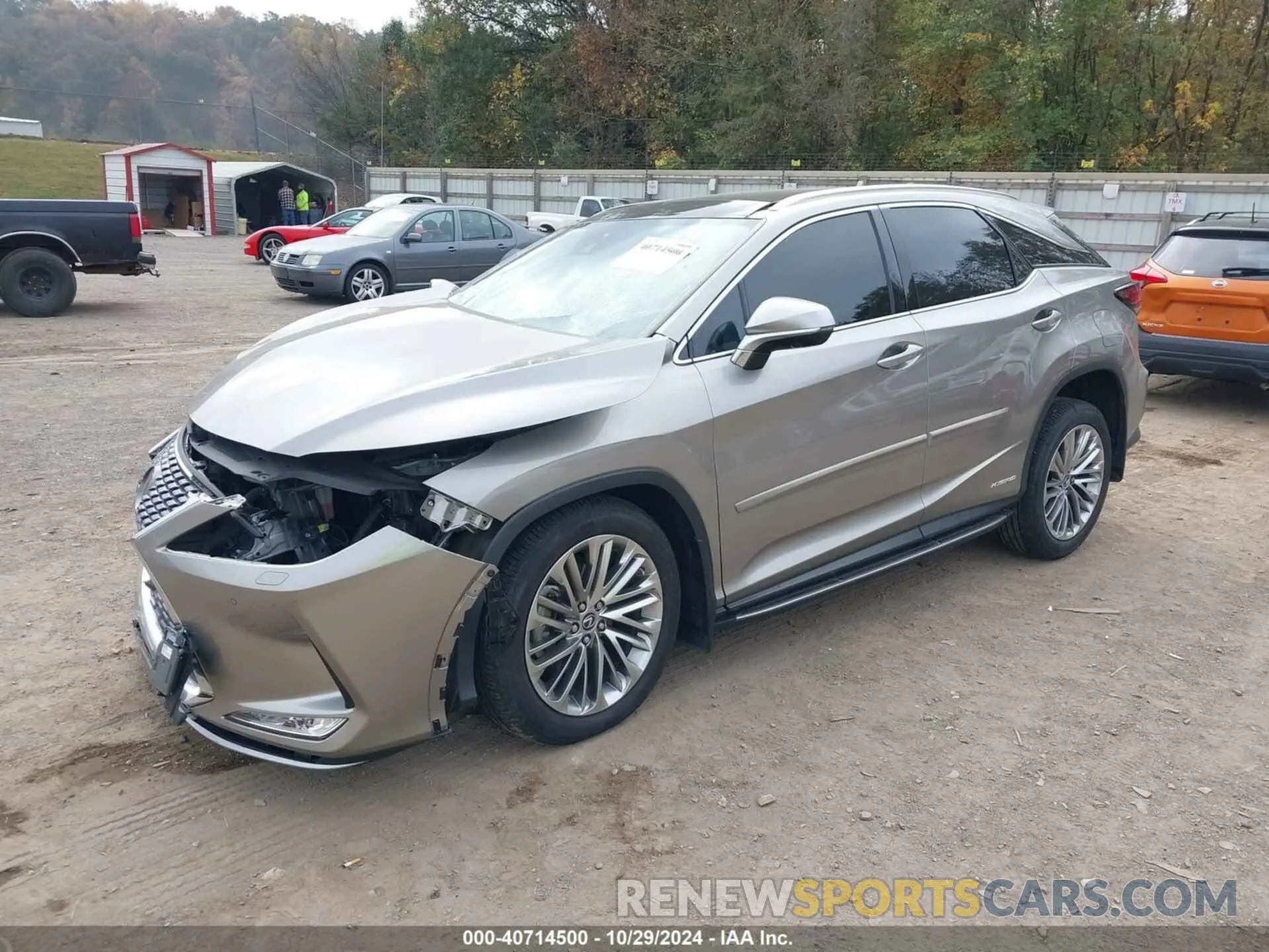2 fotografías del automóvil dañado 2T2JGMDA9MC059159 LEXUS RX 450H 2021