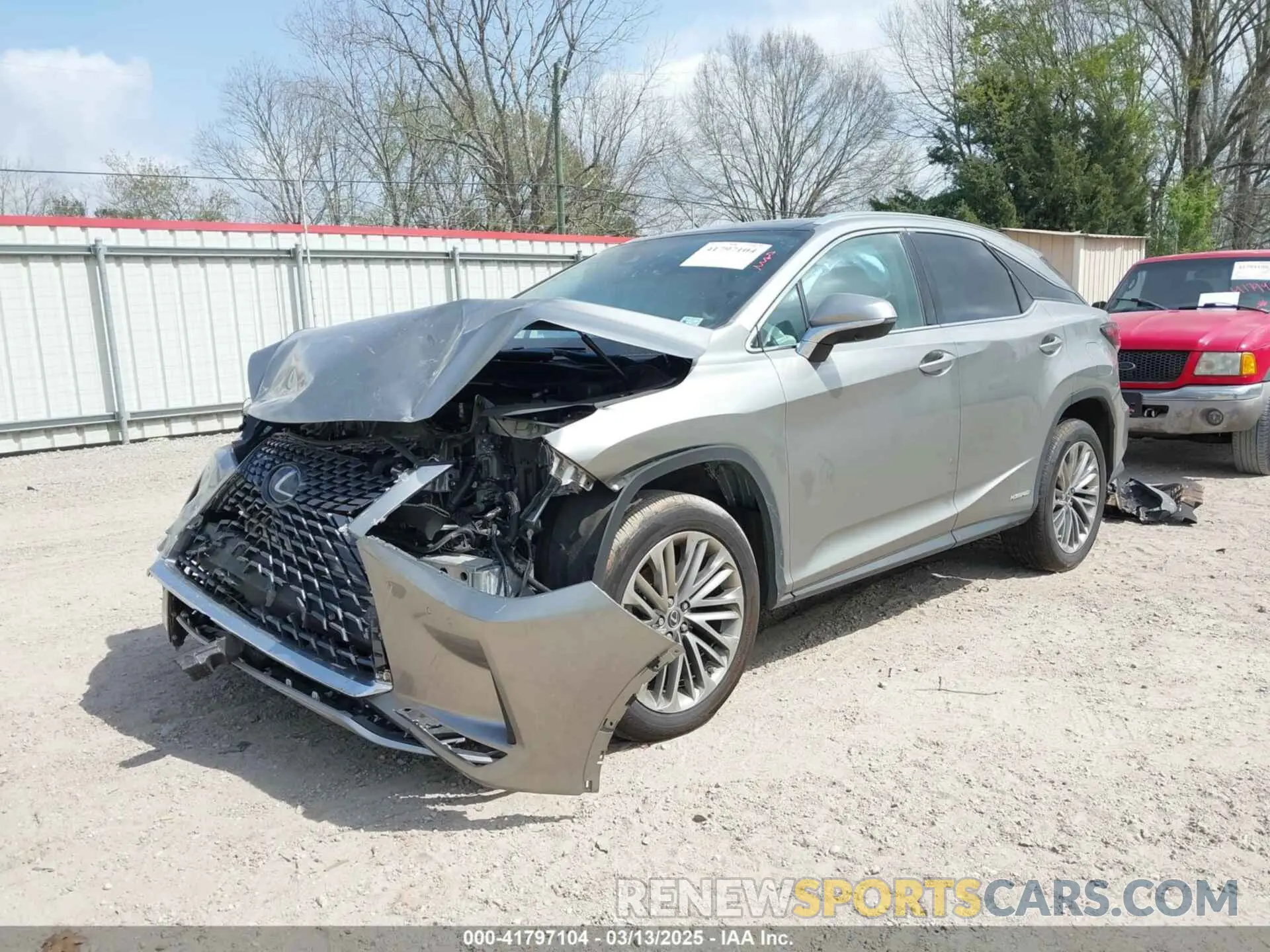2 fotografías del automóvil dañado 2T2JGMDA9MC061963 LEXUS RX 450H 2021