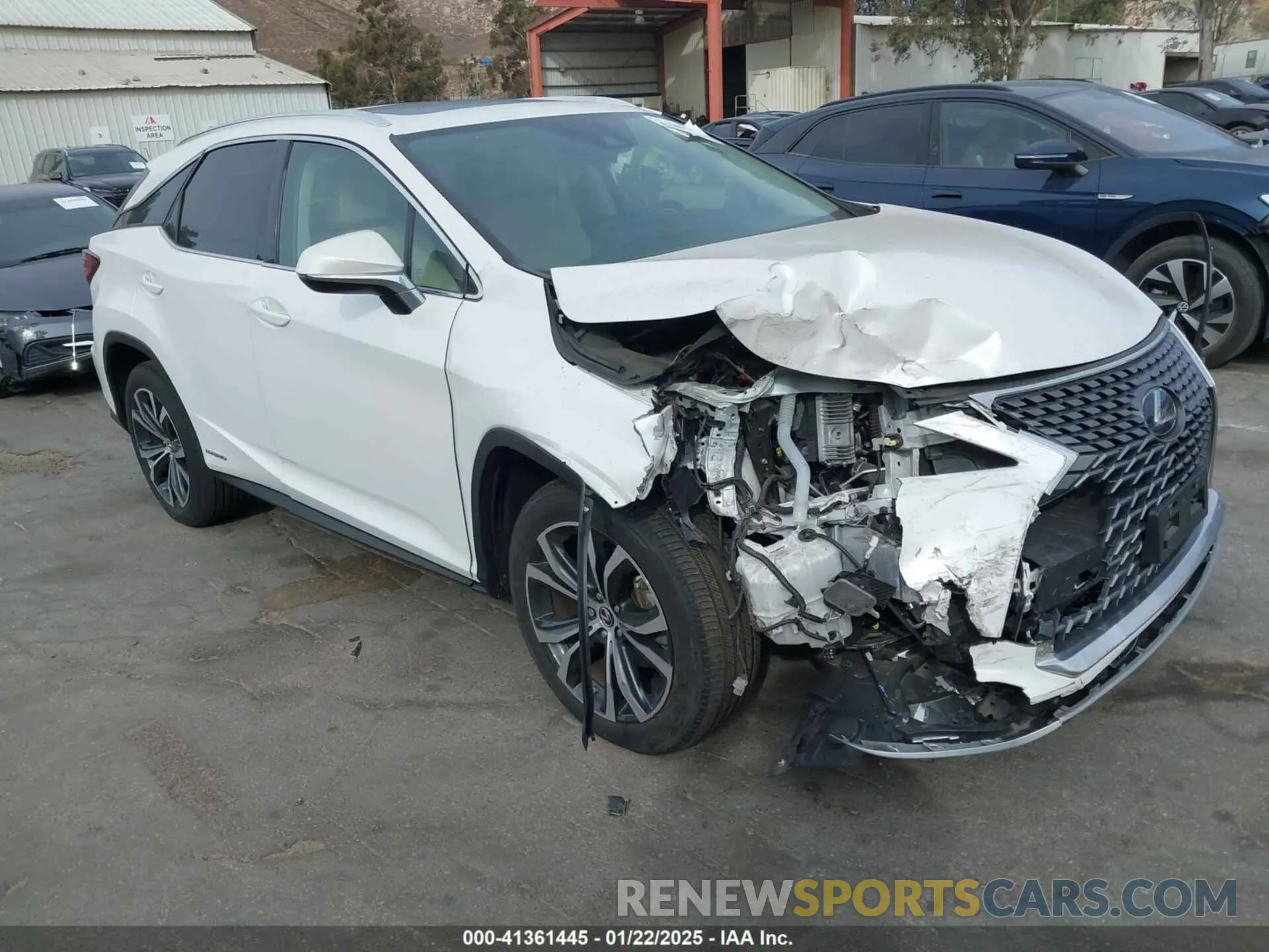 1 fotografías del automóvil dañado 2T2HGMDA8NC074865 LEXUS RX 450H 2022