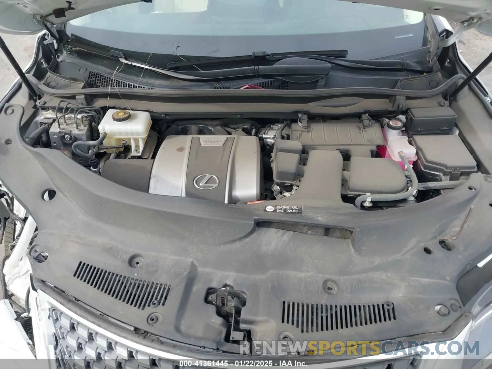10 fotografías del automóvil dañado 2T2HGMDA8NC074865 LEXUS RX 450H 2022
