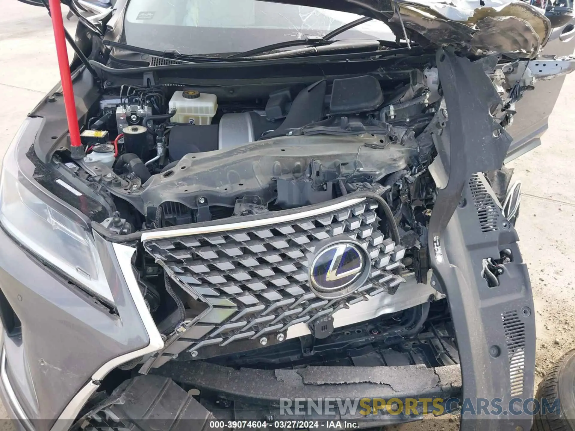 10 fotografías del automóvil dañado 2T2HGMDA9NC073742 LEXUS RX 450H 2022