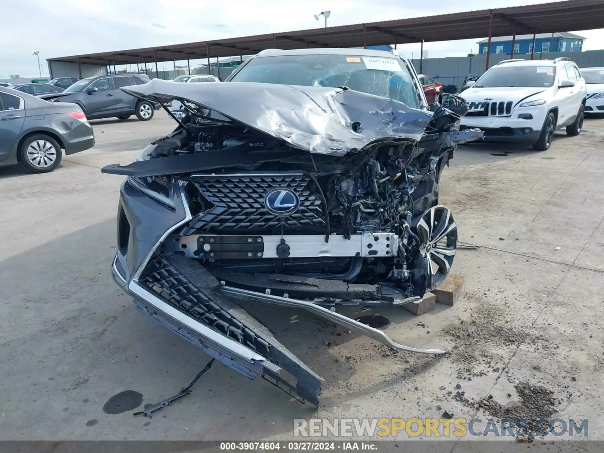 12 fotografías del automóvil dañado 2T2HGMDA9NC073742 LEXUS RX 450H 2022