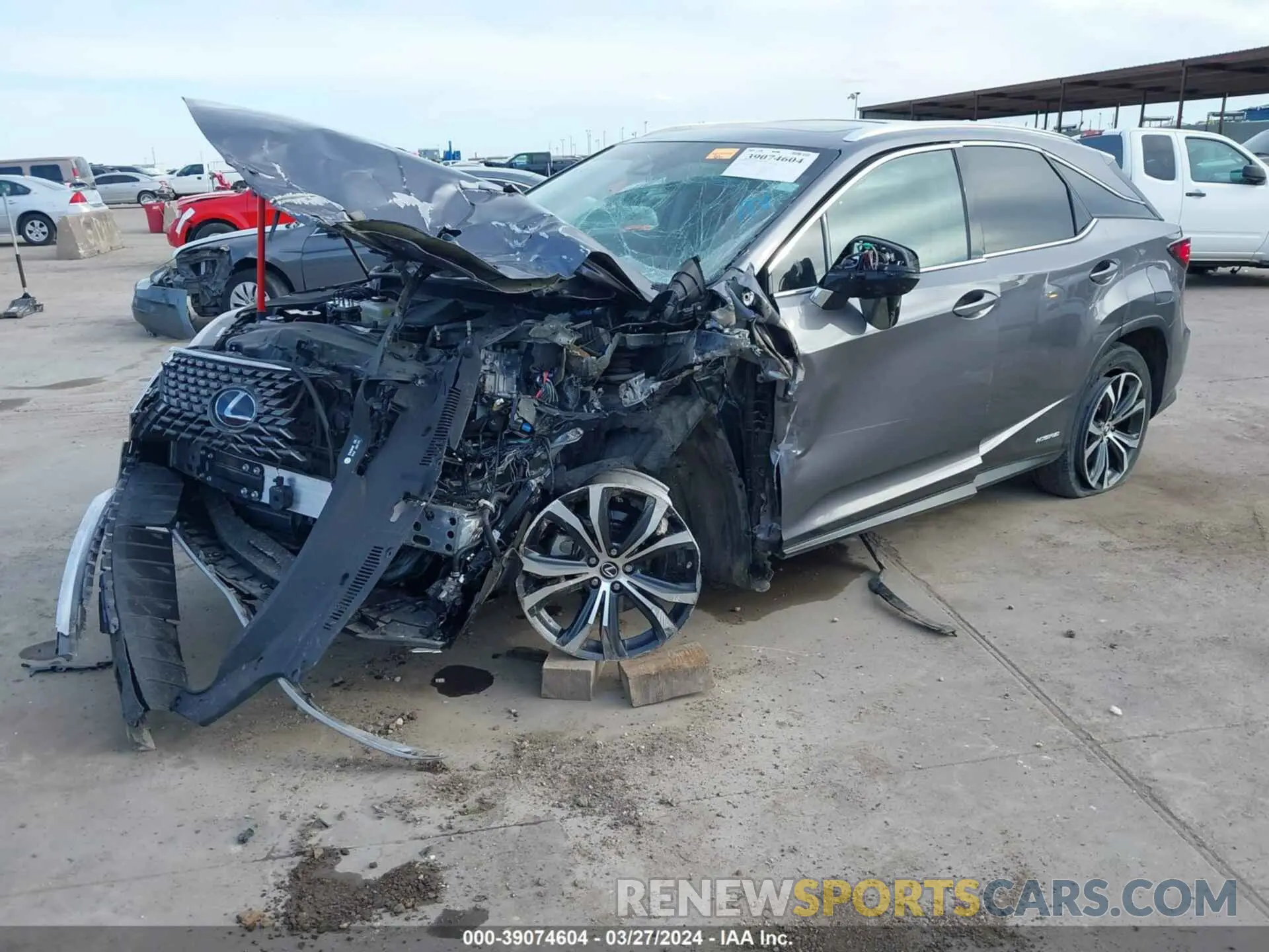 6 fotografías del automóvil dañado 2T2HGMDA9NC073742 LEXUS RX 450H 2022