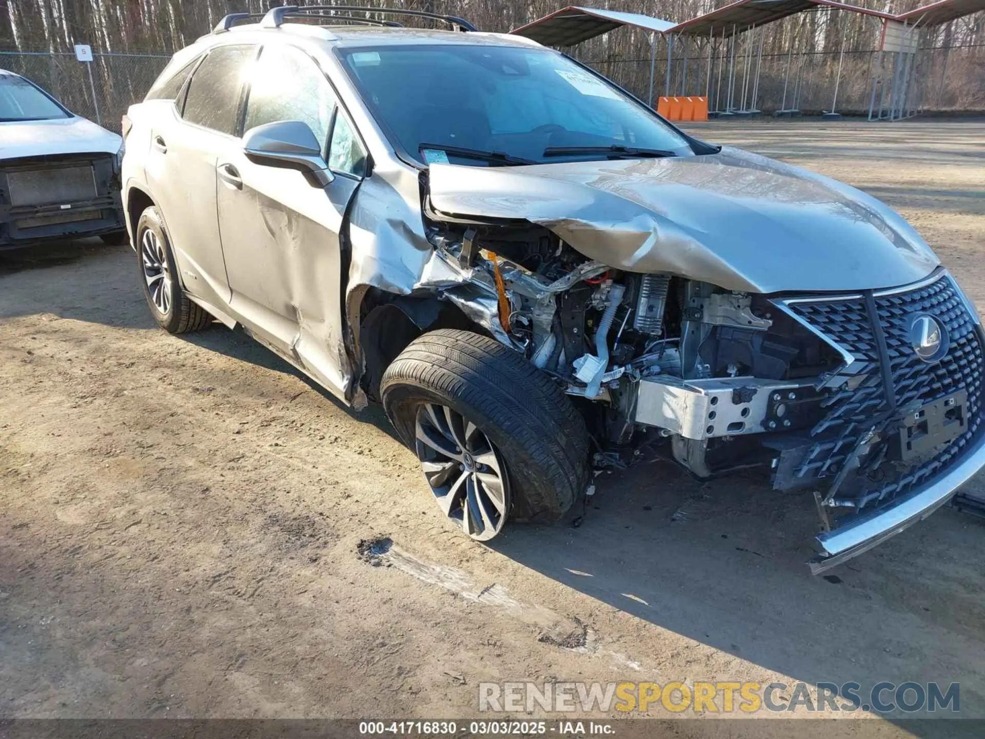 6 fotografías del automóvil dañado 2T2HGMDA9NC085132 LEXUS RX 450H 2022