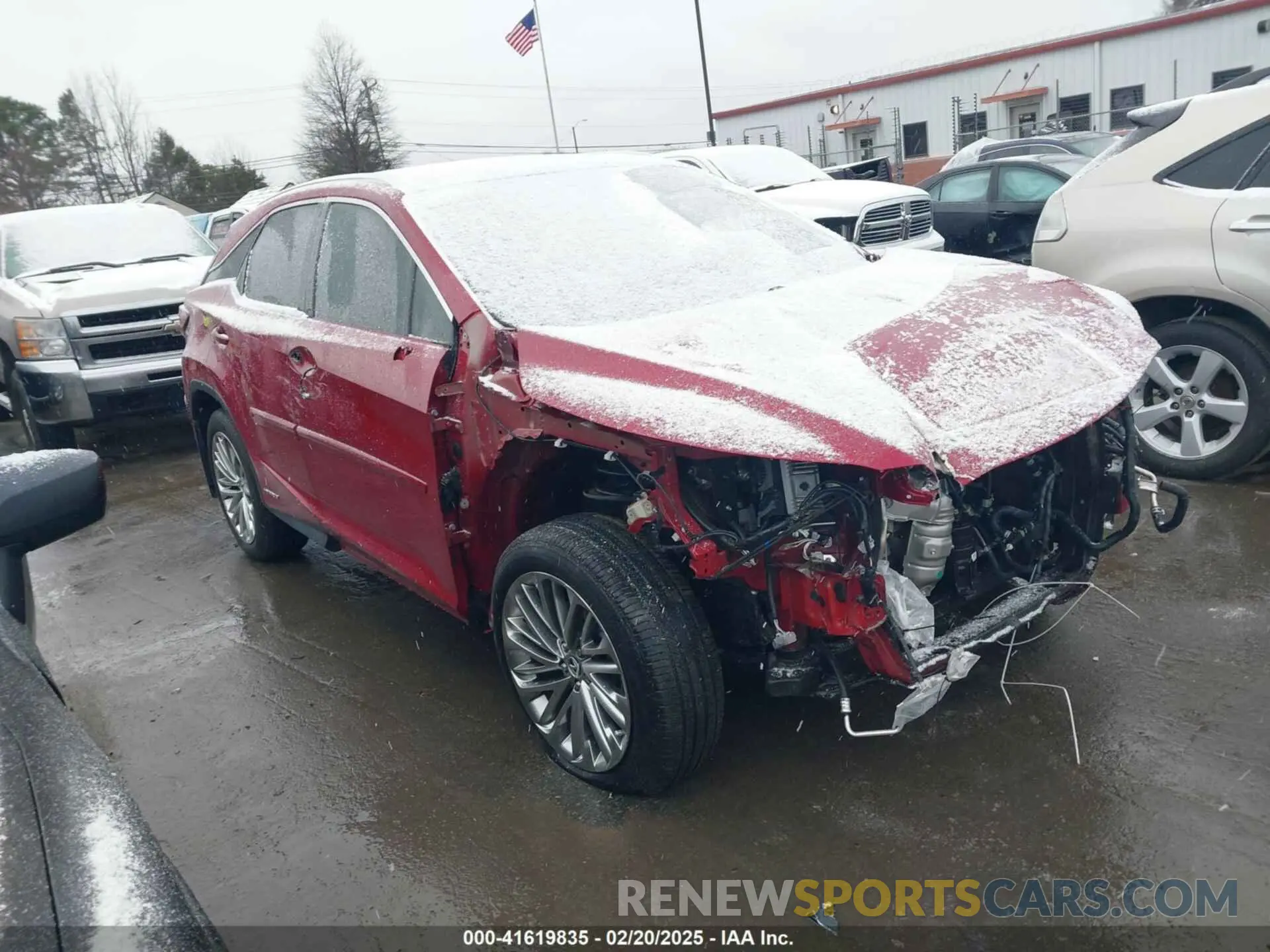 1 fotografías del automóvil dañado 2T2JGMDA2NC078878 LEXUS RX 450H 2022