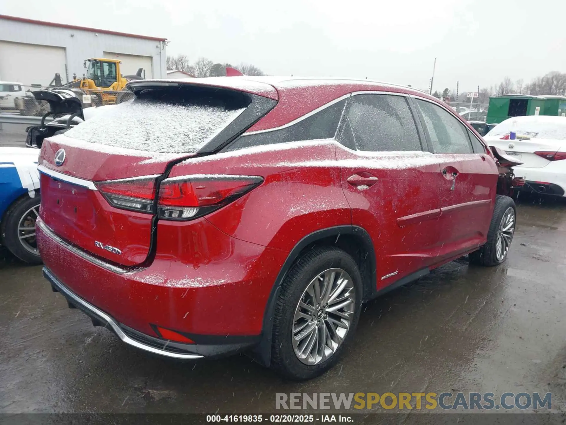 4 fotografías del automóvil dañado 2T2JGMDA2NC078878 LEXUS RX 450H 2022