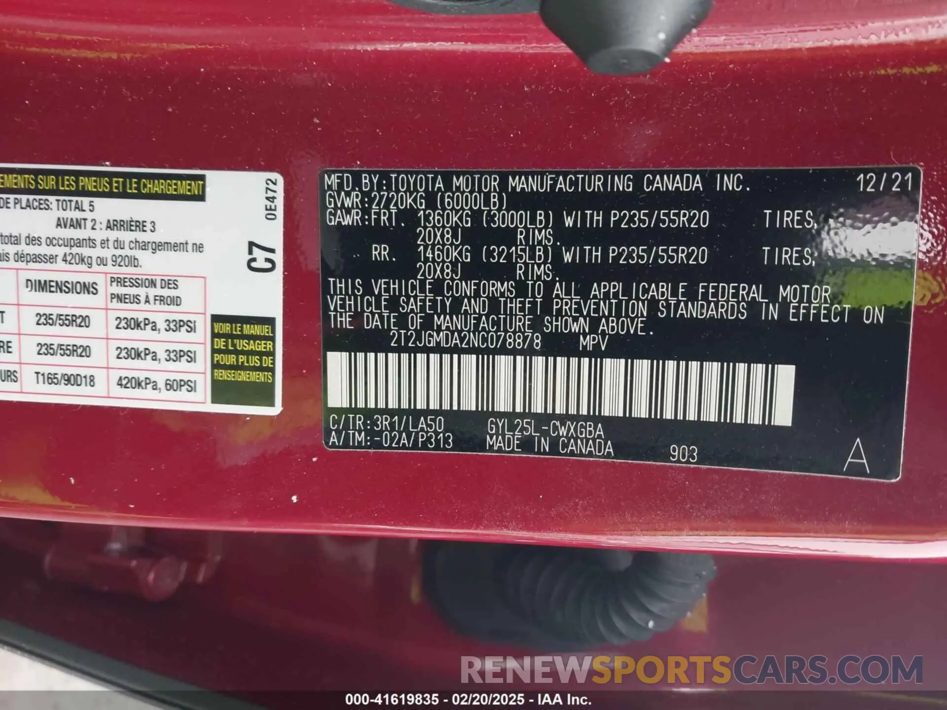 9 fotografías del automóvil dañado 2T2JGMDA2NC078878 LEXUS RX 450H 2022