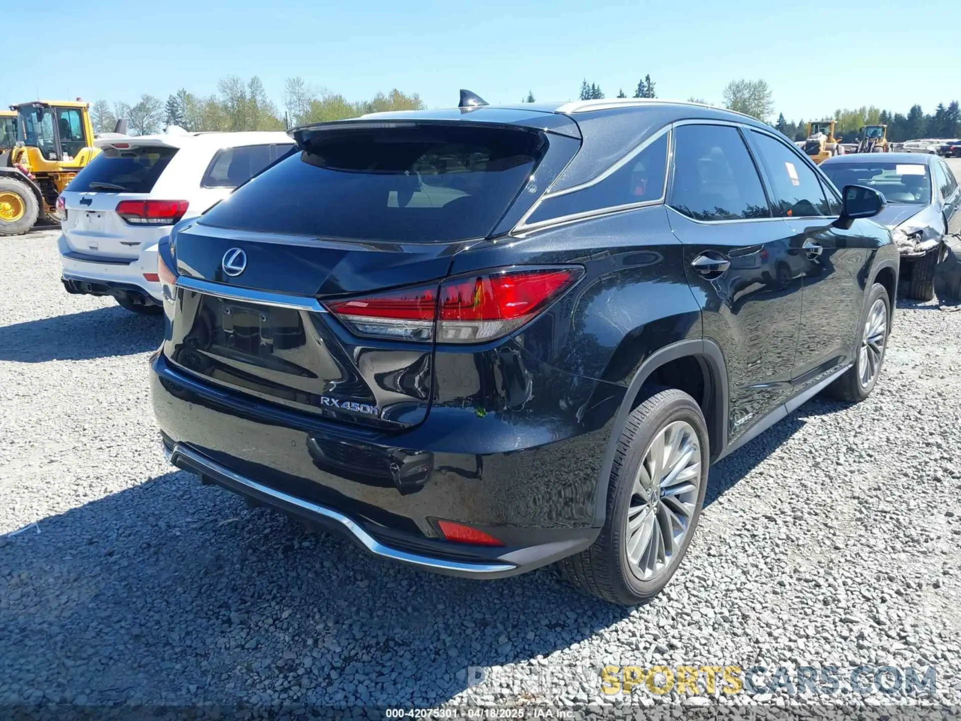 4 fotografías del automóvil dañado 2T2JGMDA4NC076274 LEXUS RX 450H 2022