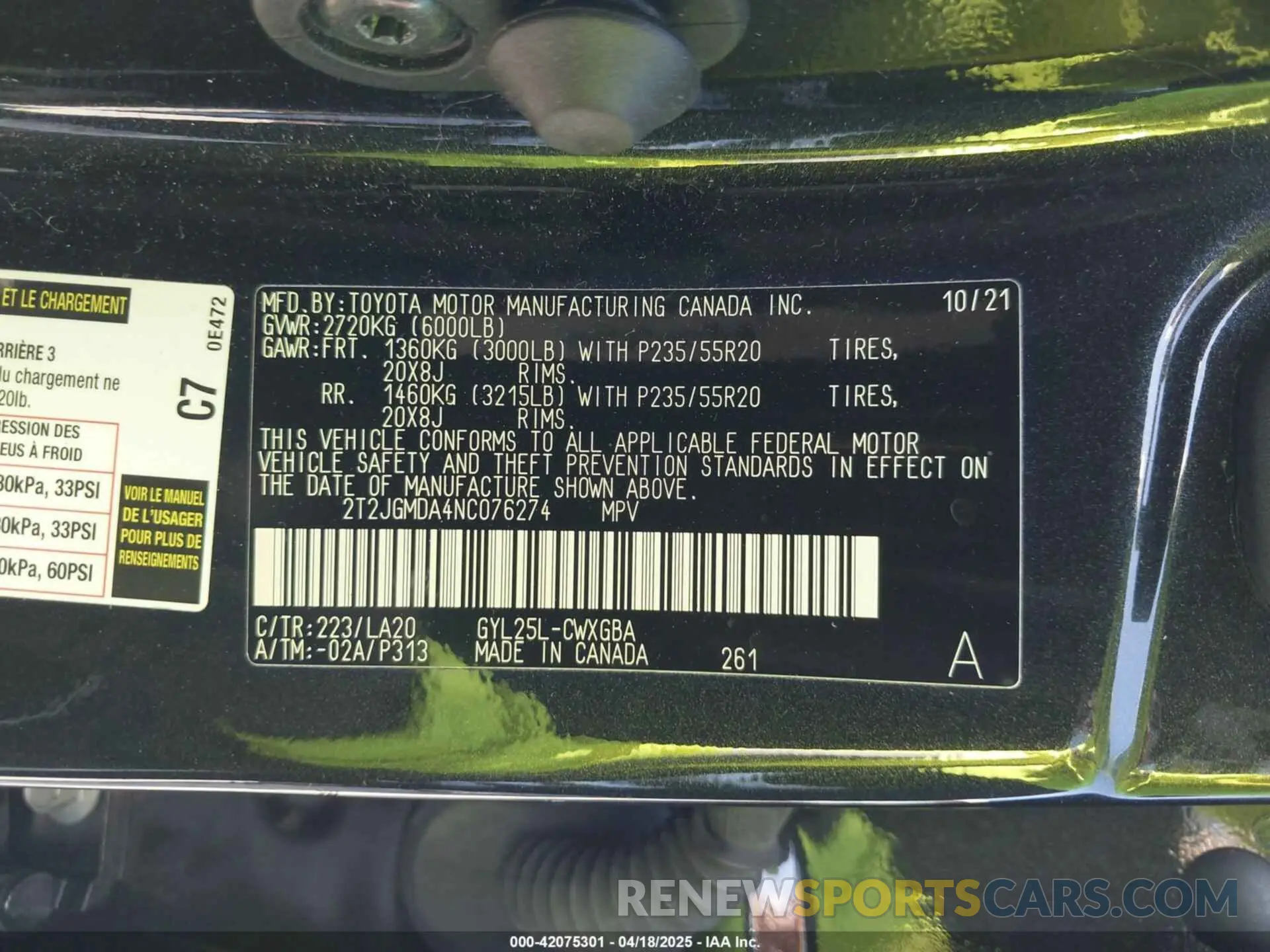 9 fotografías del automóvil dañado 2T2JGMDA4NC076274 LEXUS RX 450H 2022